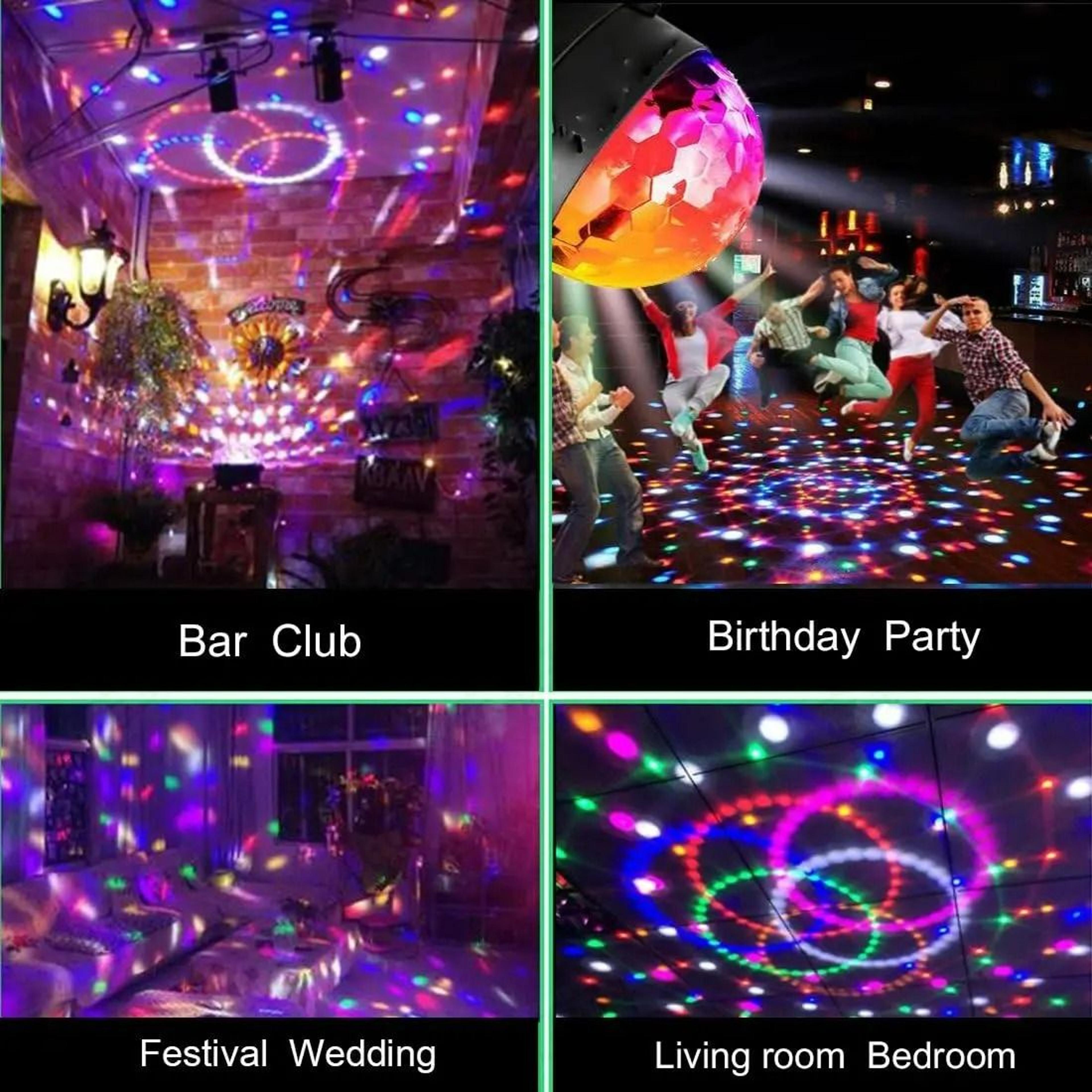 RemoteControlled RGB Disco Ball  Stage Strobe Light 5