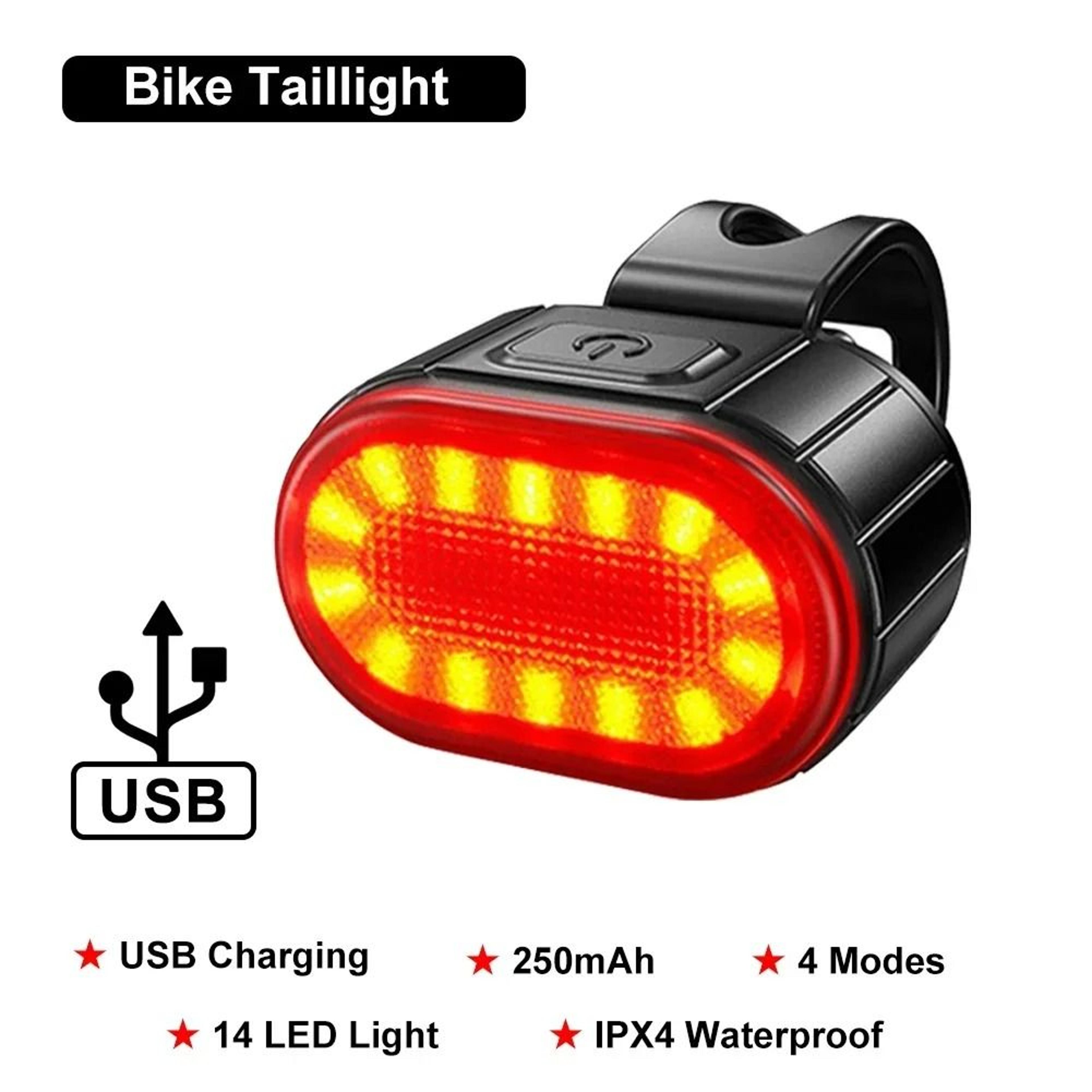 Eco Rechargeable Bike Light Combo Set 7