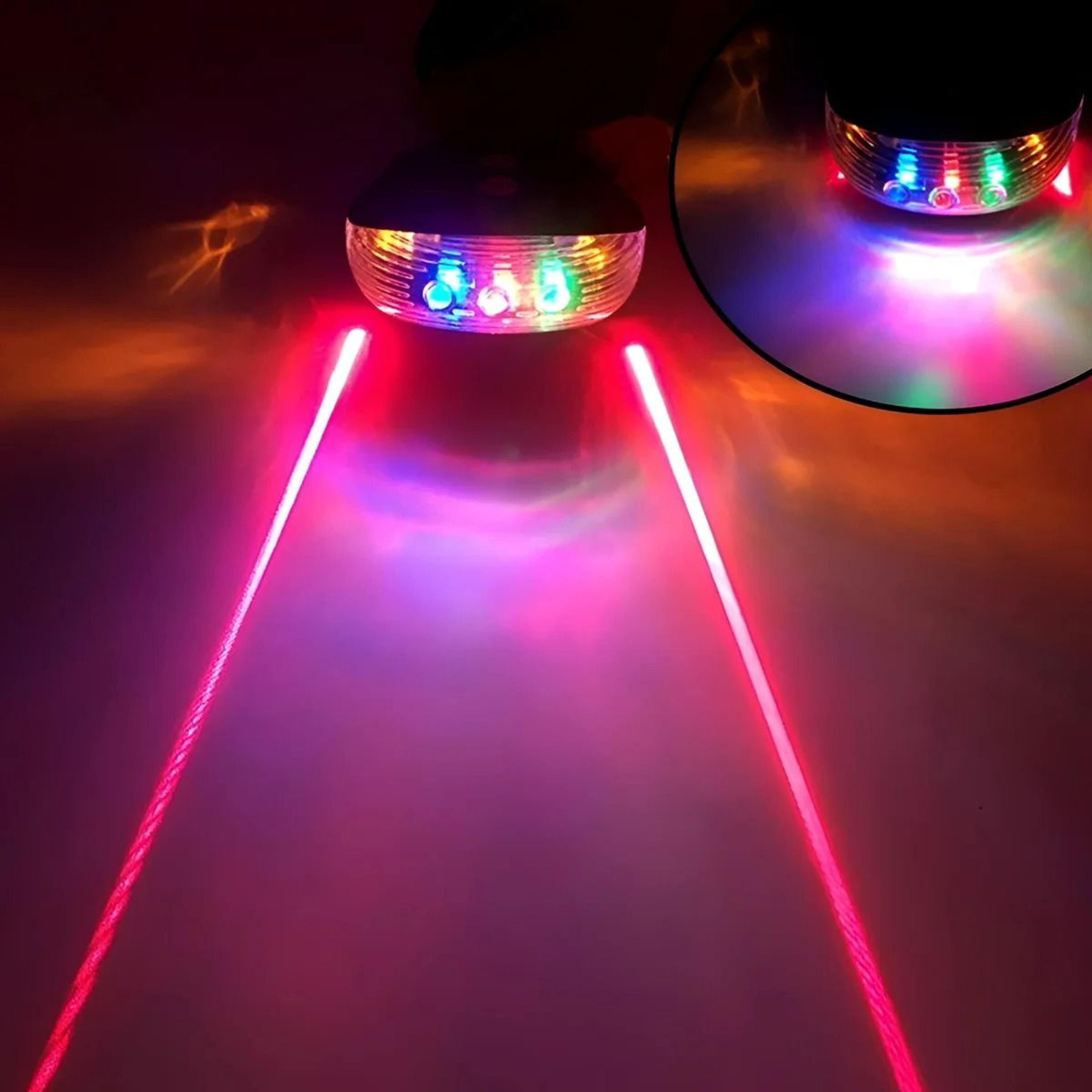 Laser Guide Waterproof LED Bike Taillight 12