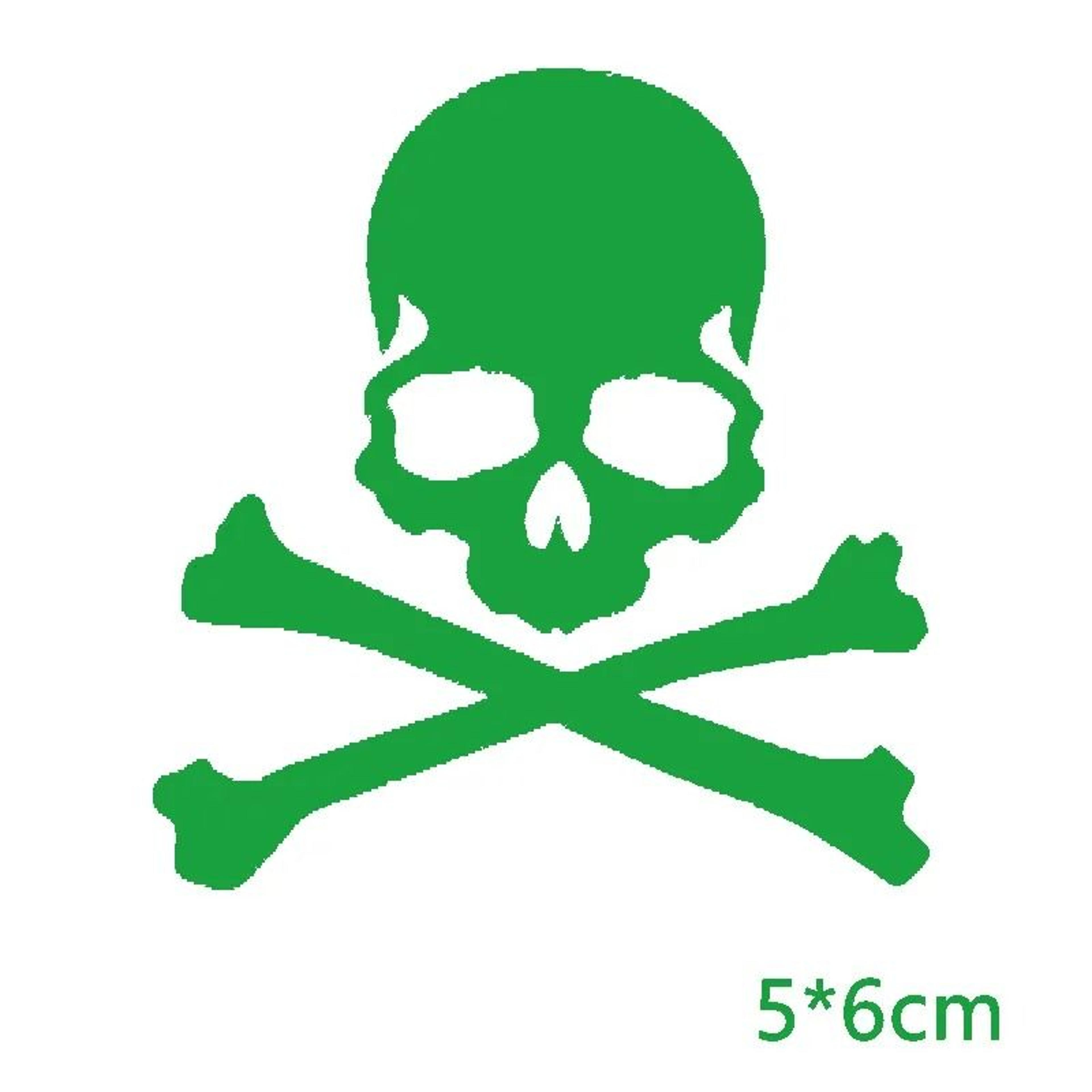 Reflective Skull Safety Decal Pack 9