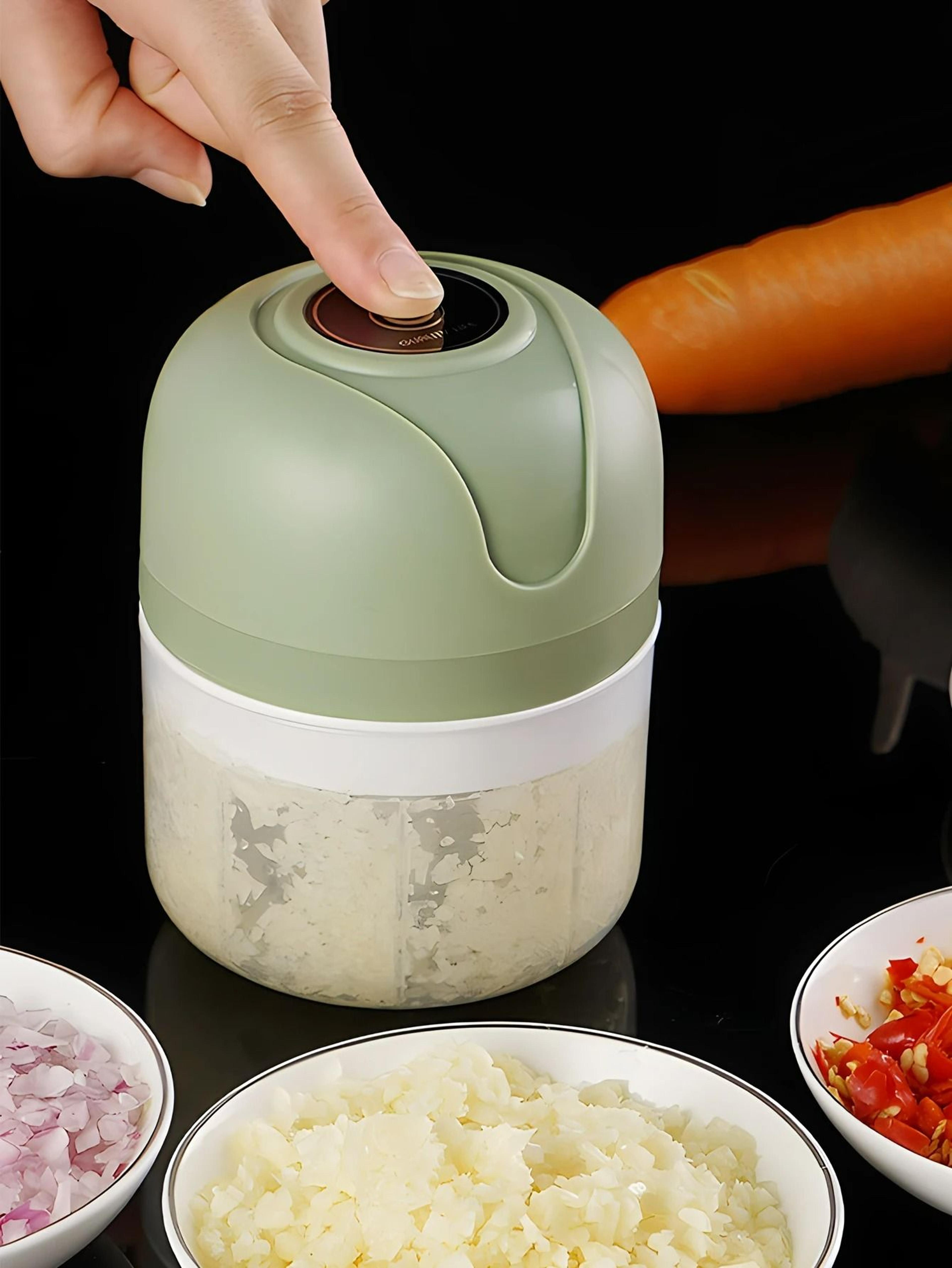 DualBowl Electric Mini Garlic Chopper 3