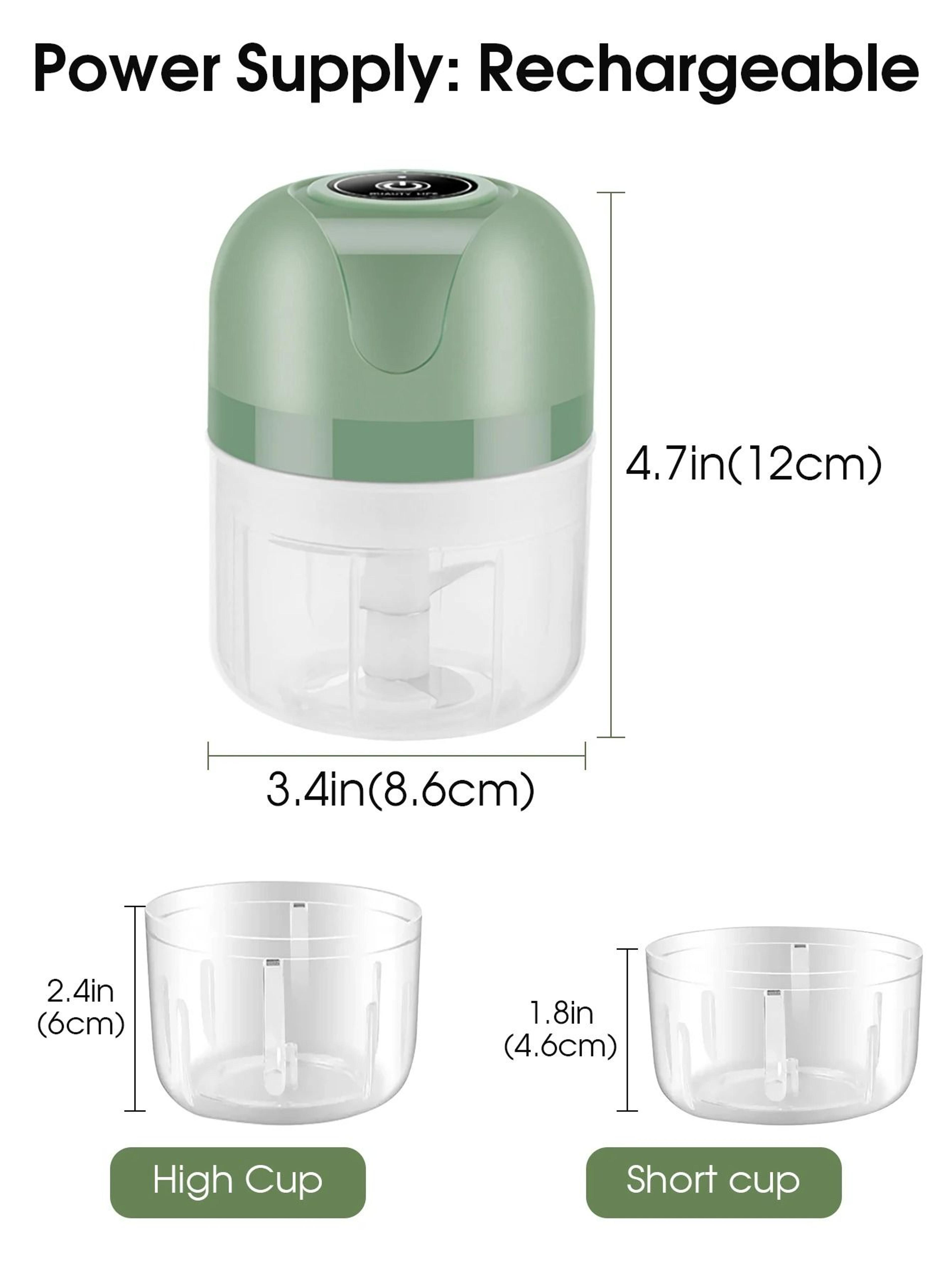 DualBowl Electric Mini Garlic Chopper 4