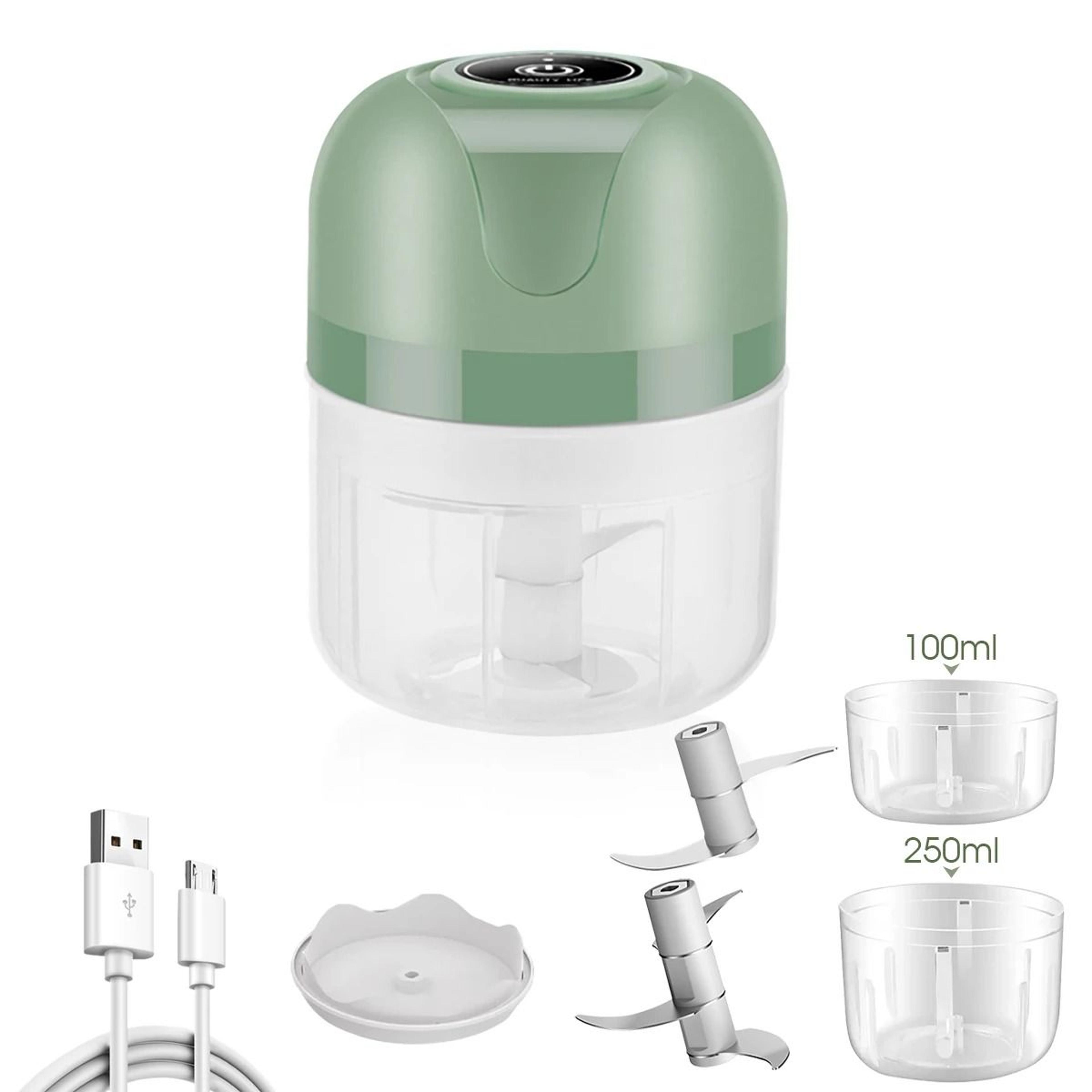 DualBowl Electric Mini Garlic Chopper 8