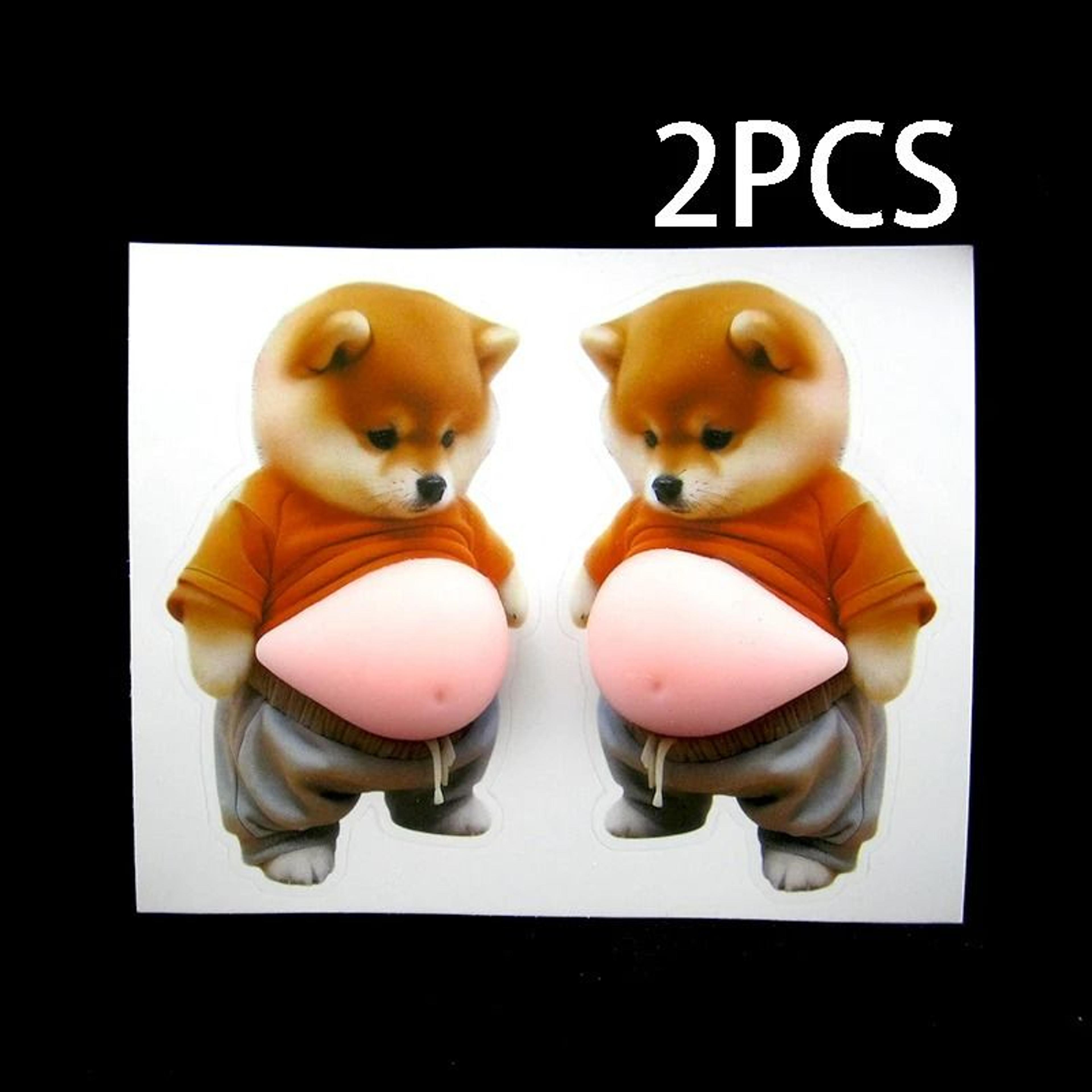 3D Chubby Shiba Inu Silicone Sticker Set 7
