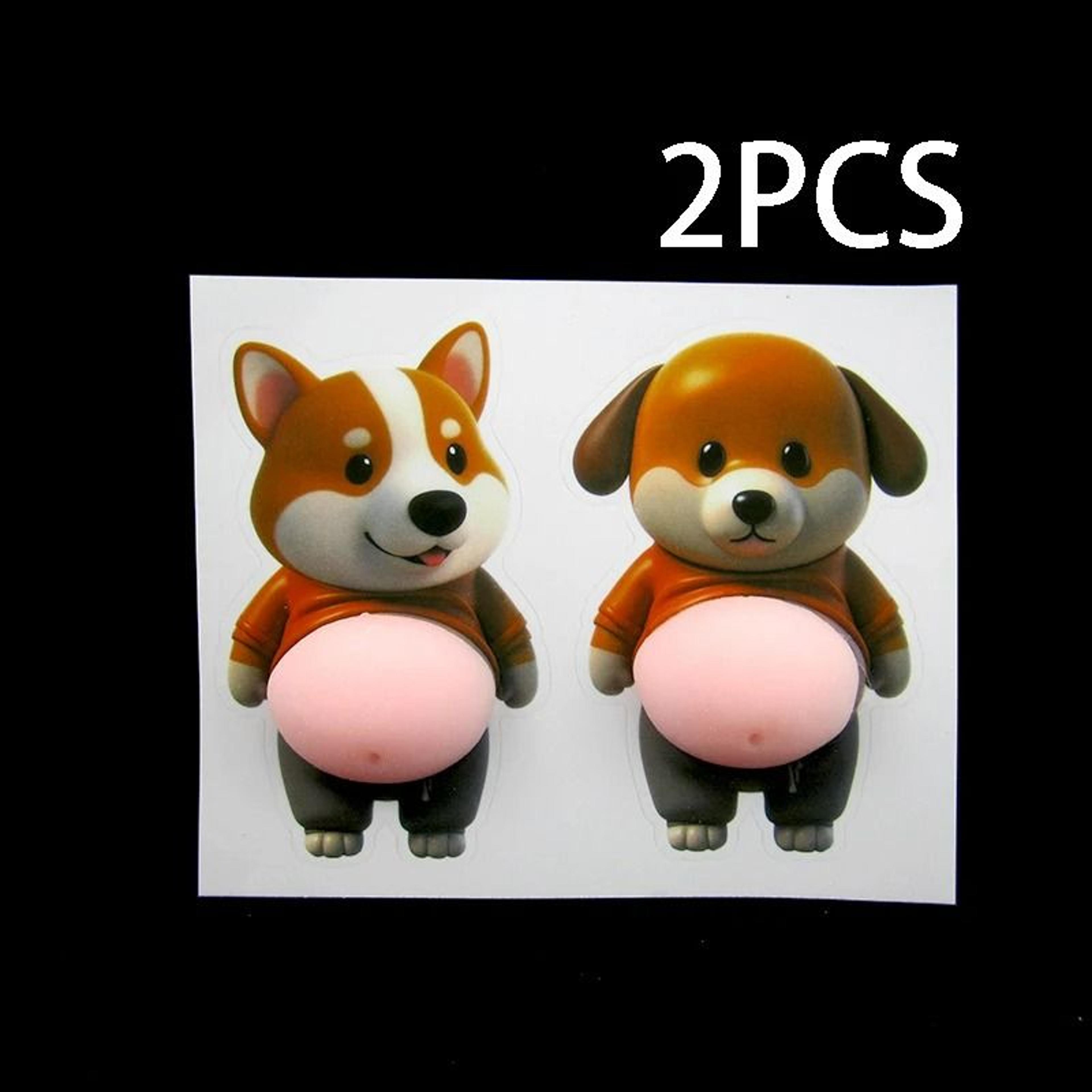 3D Chubby Shiba Inu Silicone Sticker Set 8