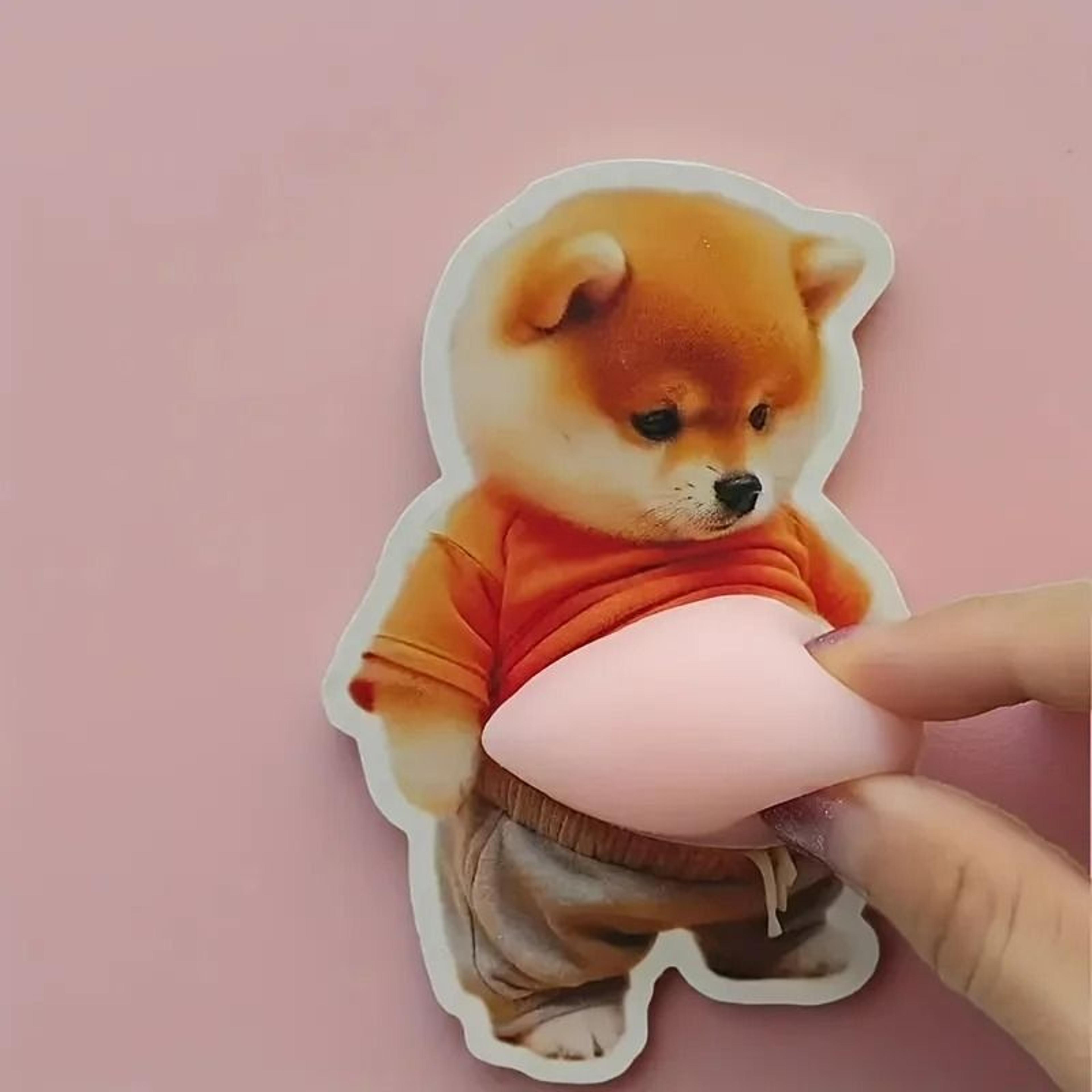 3D Squishy Shiba Inu Soft Belly Sticker Set 6