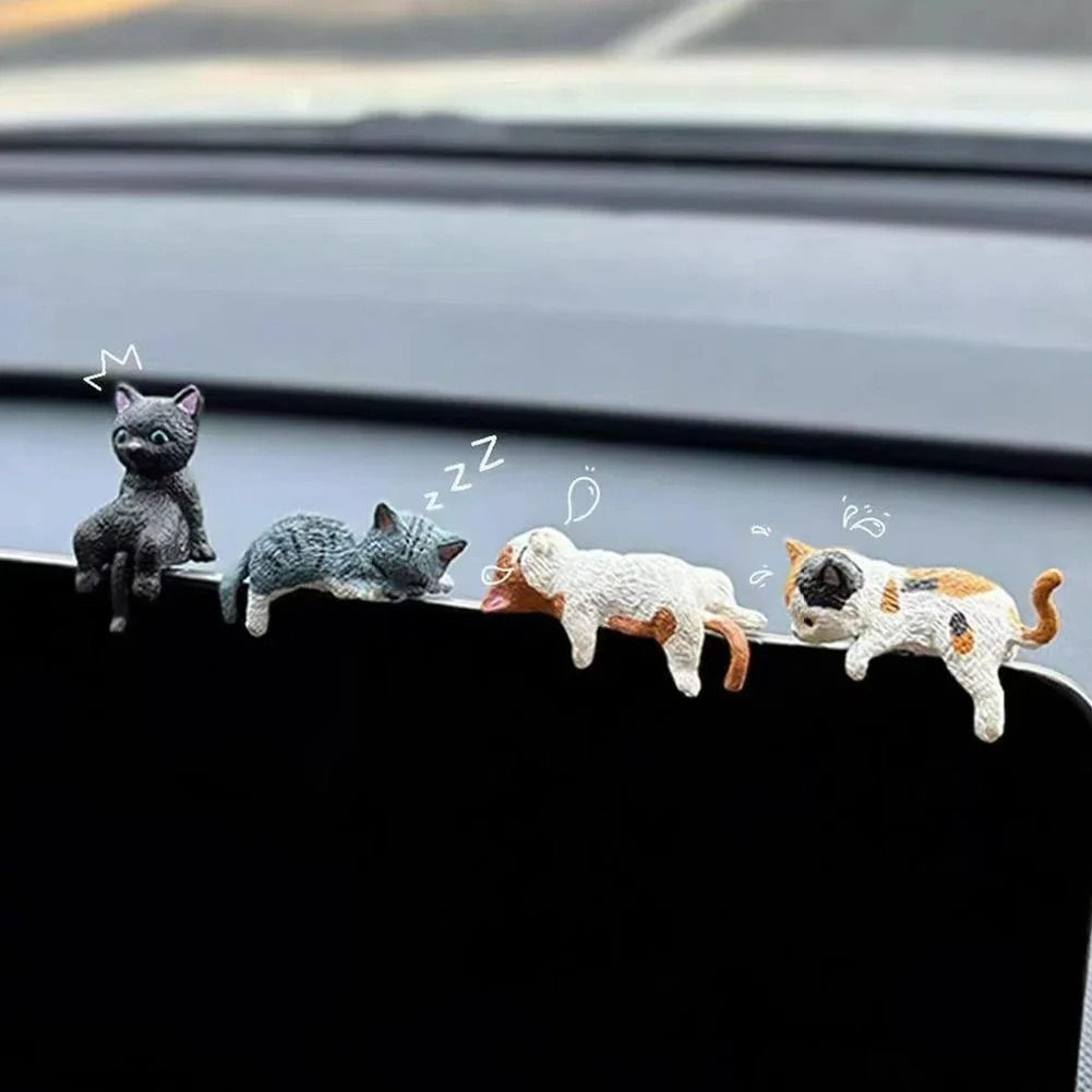 5Pack EmojiEyes Cute Cat Dashboard Ornaments 0