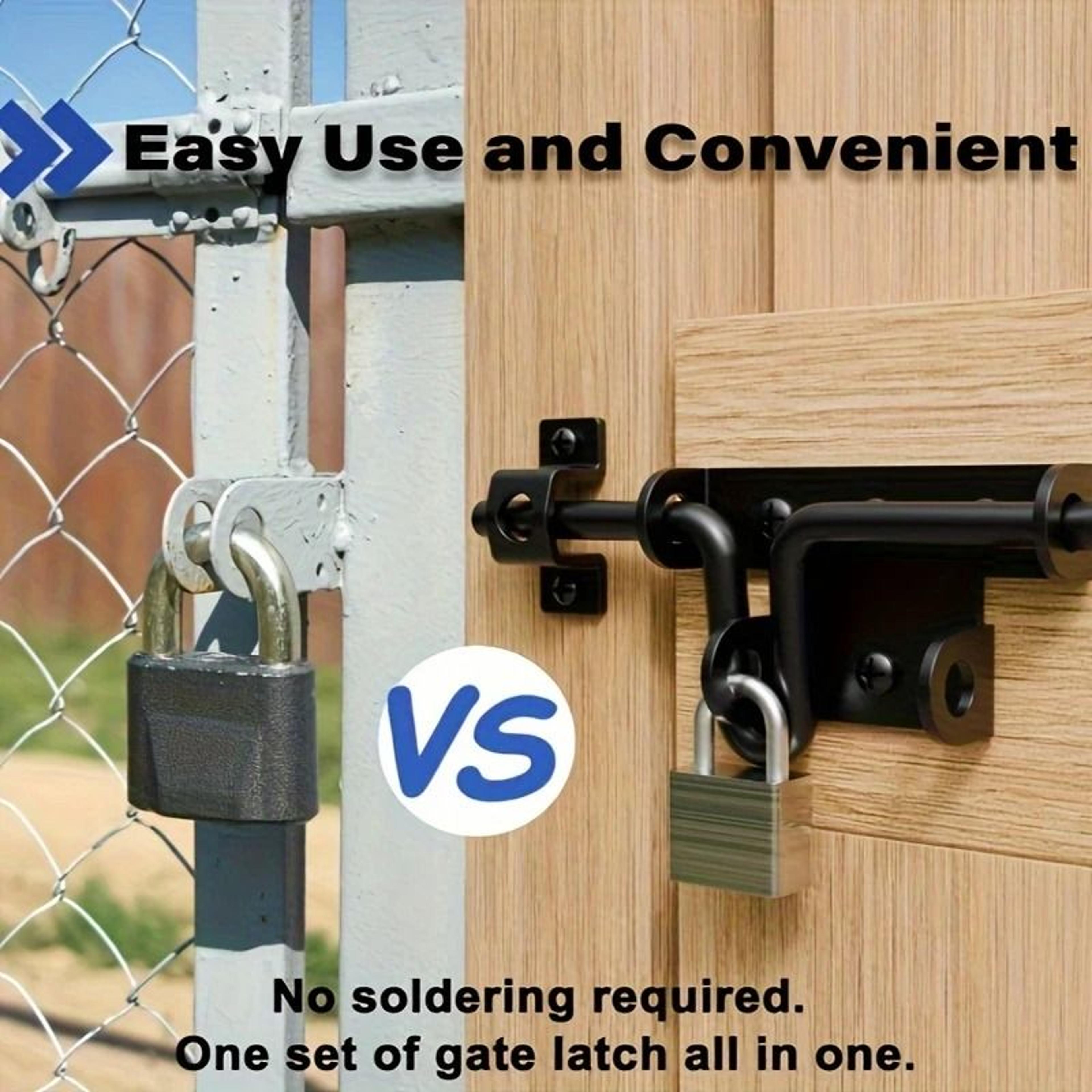 HeavyDuty BiDirectional Slide Bolt Lock 4