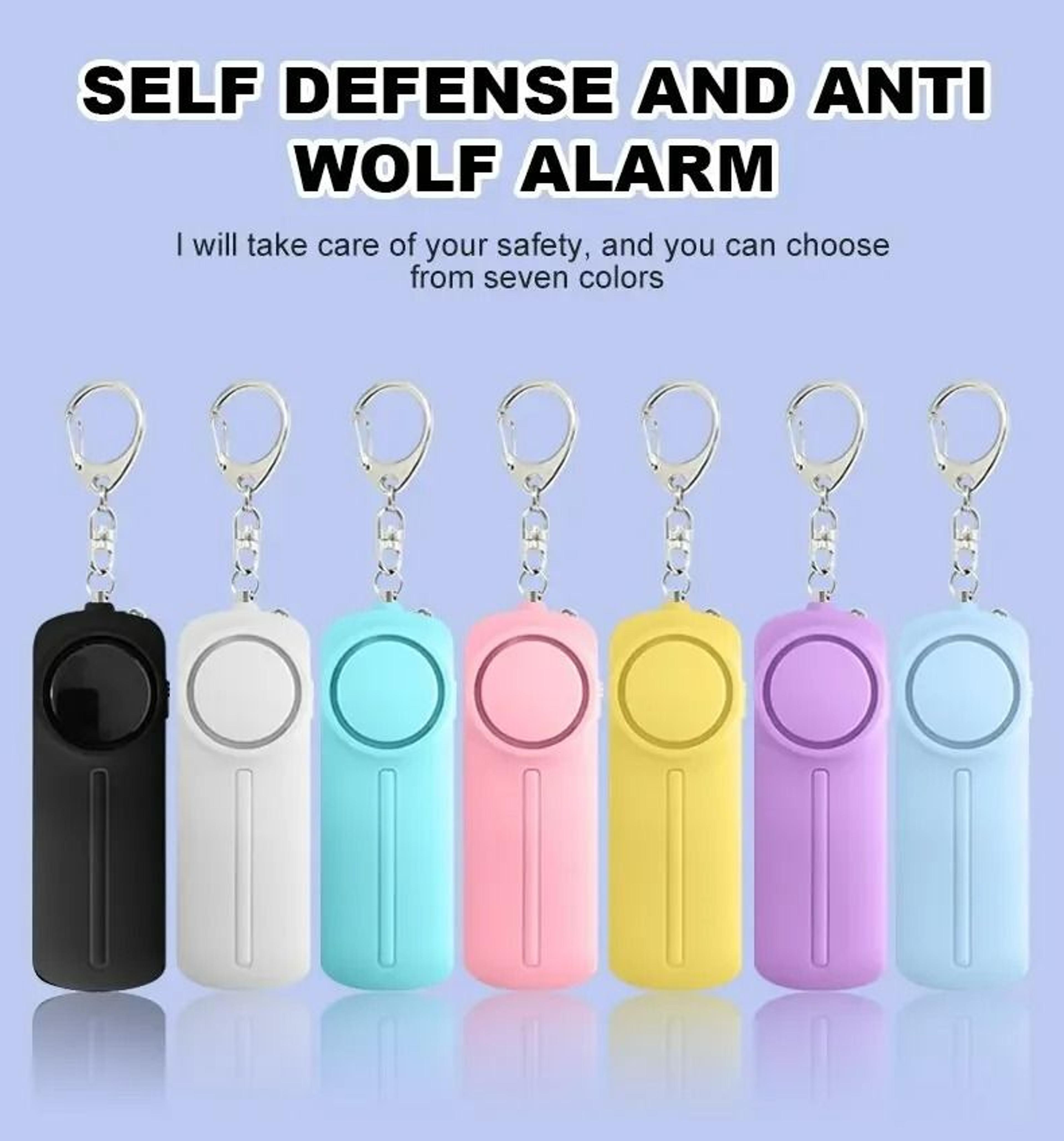 130dB Personal Security Alarm With LED Flashlight 0
