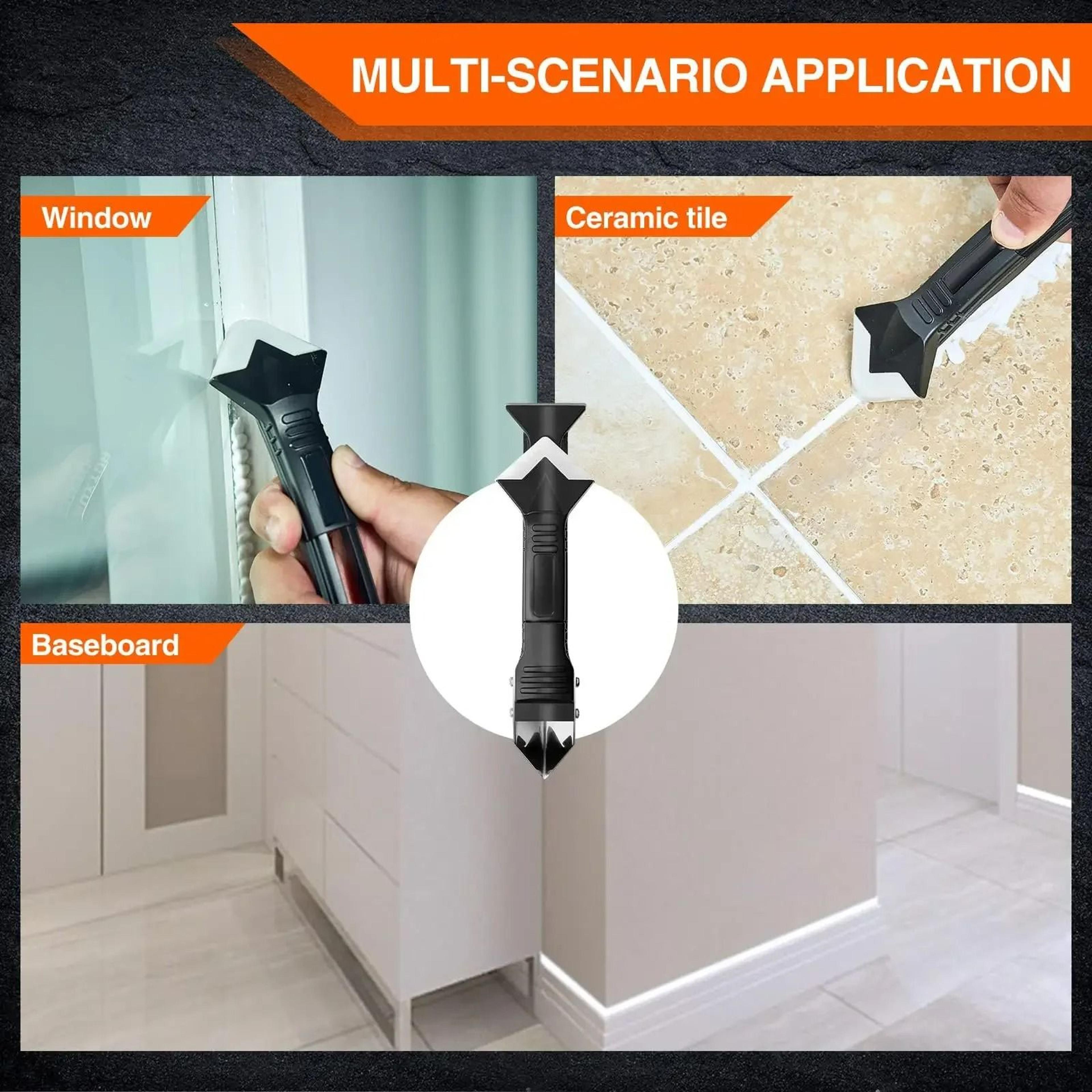 5in1 MultiFunction Caulk Finisher  Sealant Scraper 5