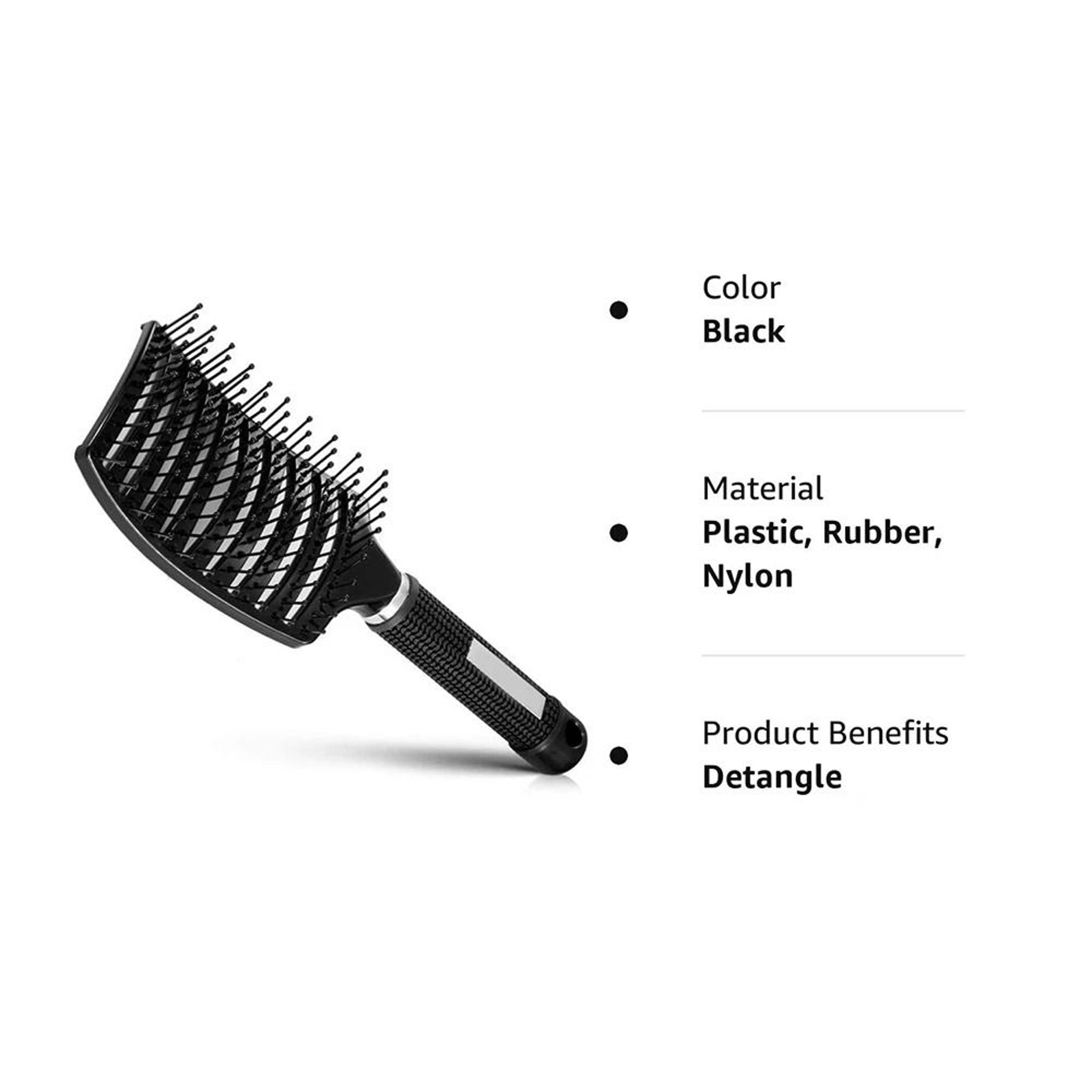 Curved Vented Detangling Paddle Brush 4