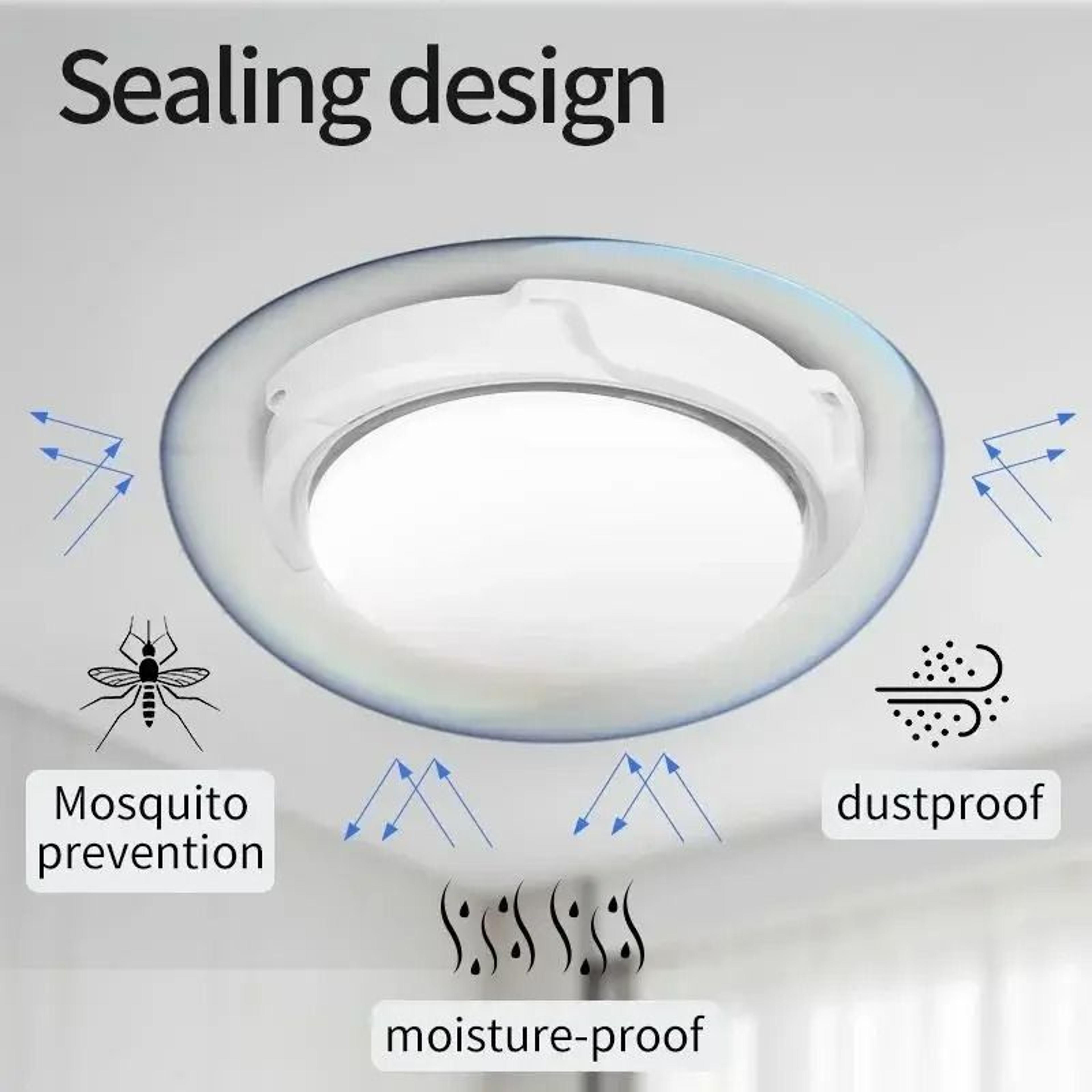 Waterproof LED Solar Ceiling Light with Remote Control 5