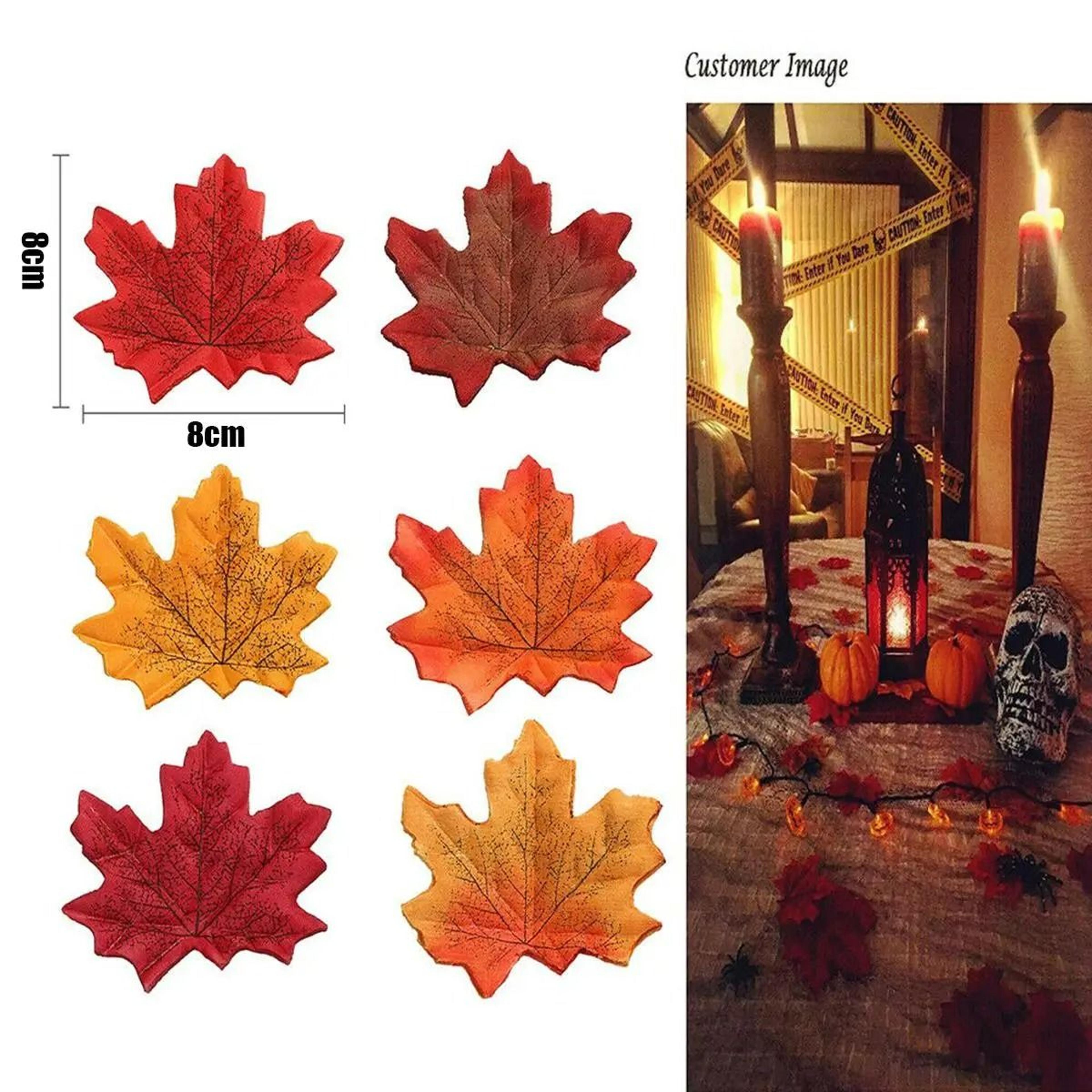 Artificial Silk Fall Maple Leaves 100Piece Pack 4