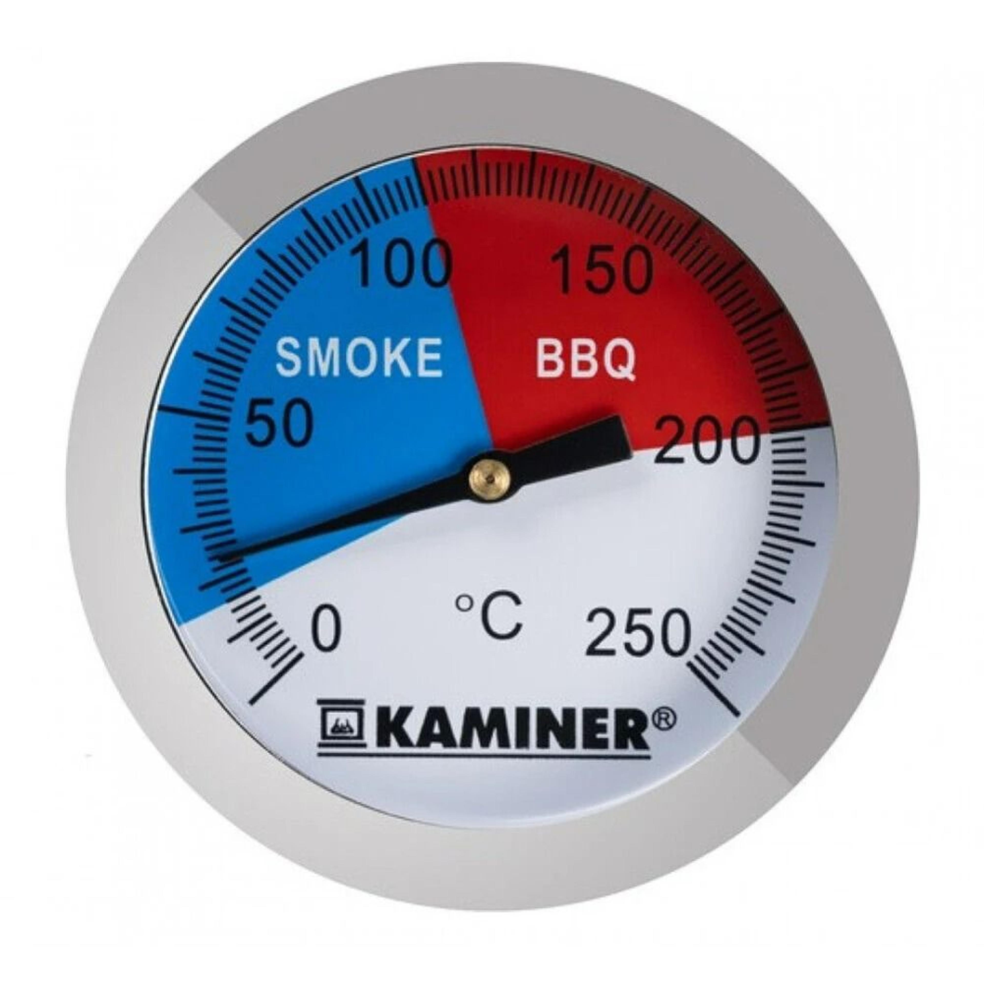 Stainless Steel BBQ Grill Thermometer Gauge 0