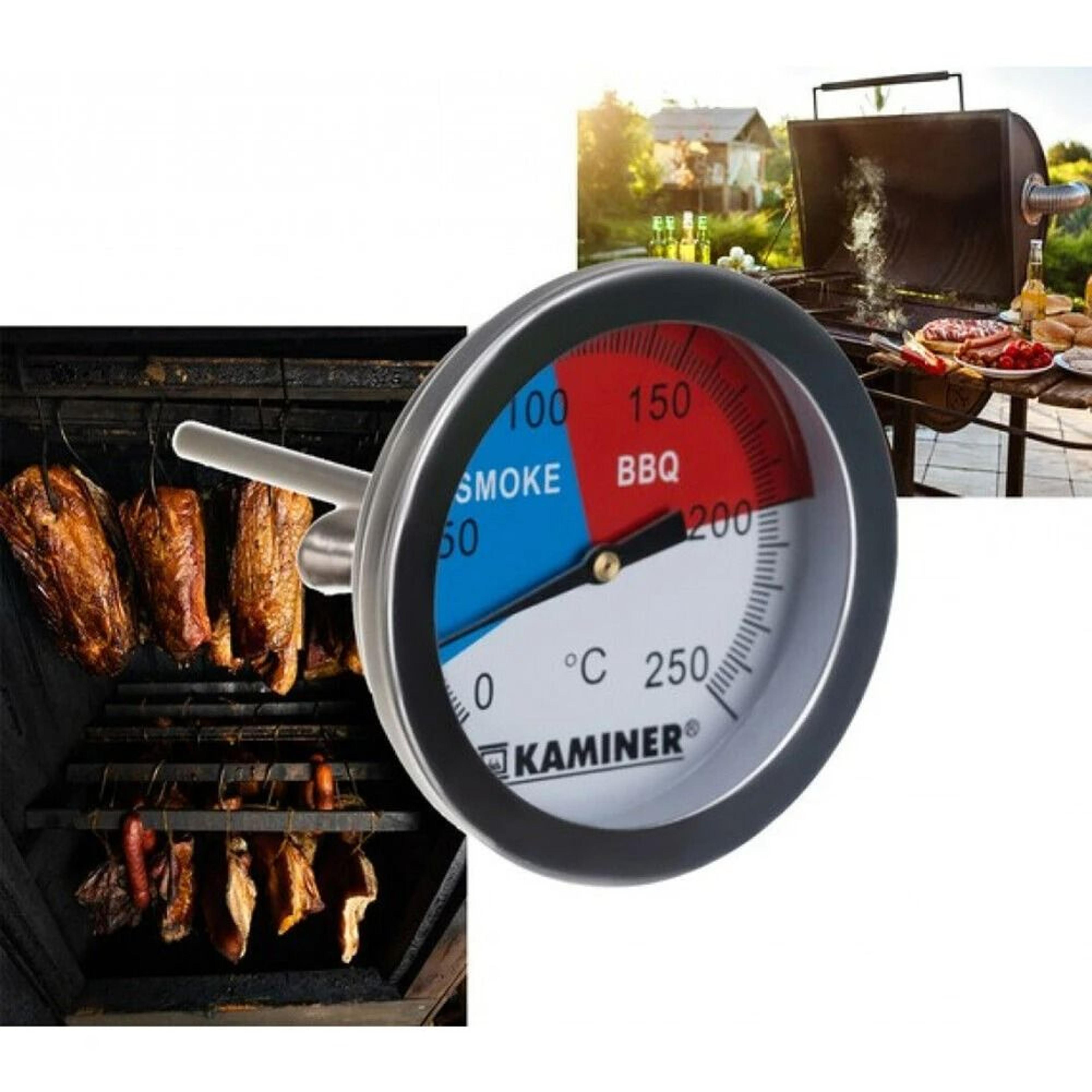 Stainless Steel BBQ Grill Thermometer Gauge 1