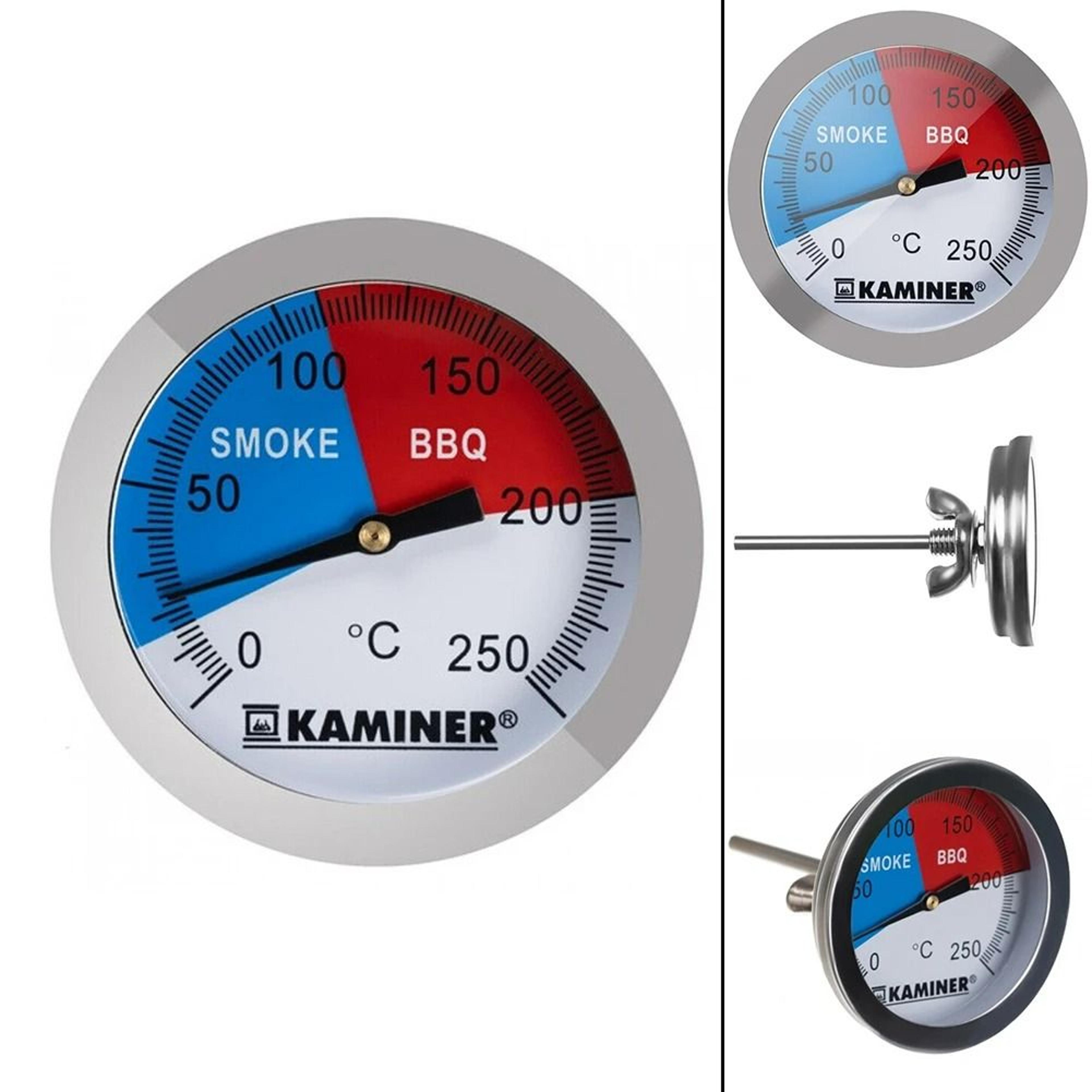 Stainless Steel BBQ Grill Thermometer Gauge 3
