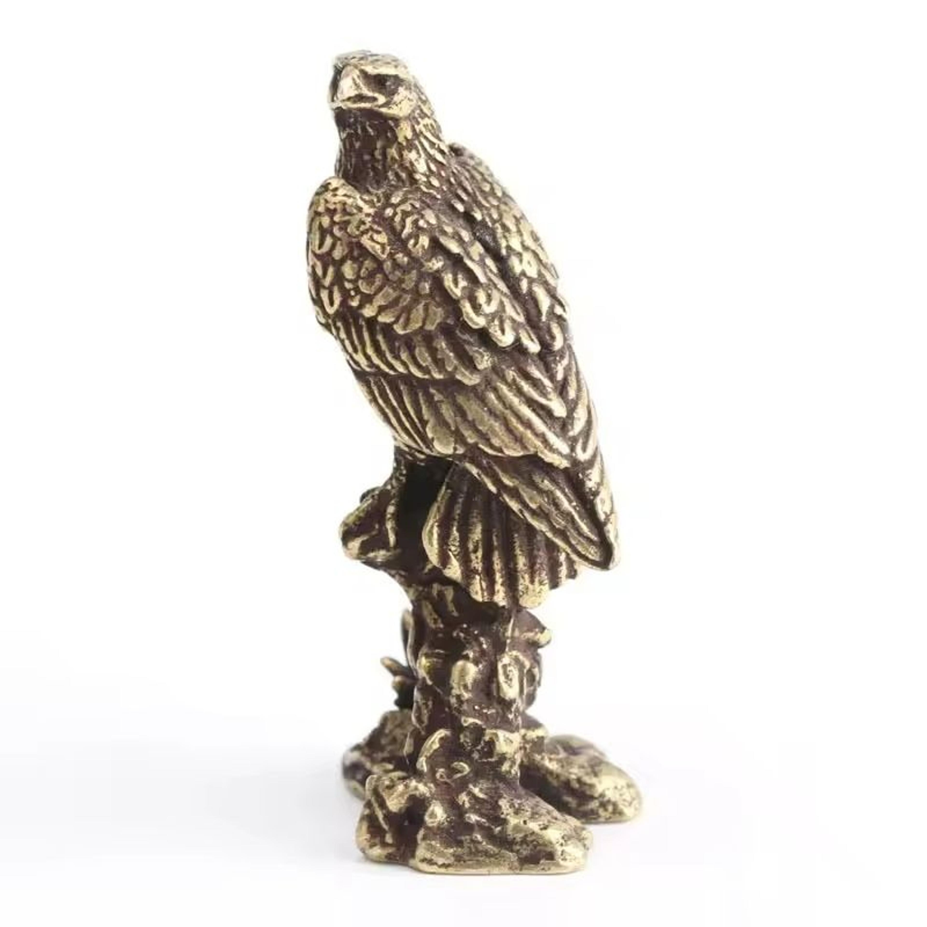 Vintage Copper Eagle Tabletop Figurine 2