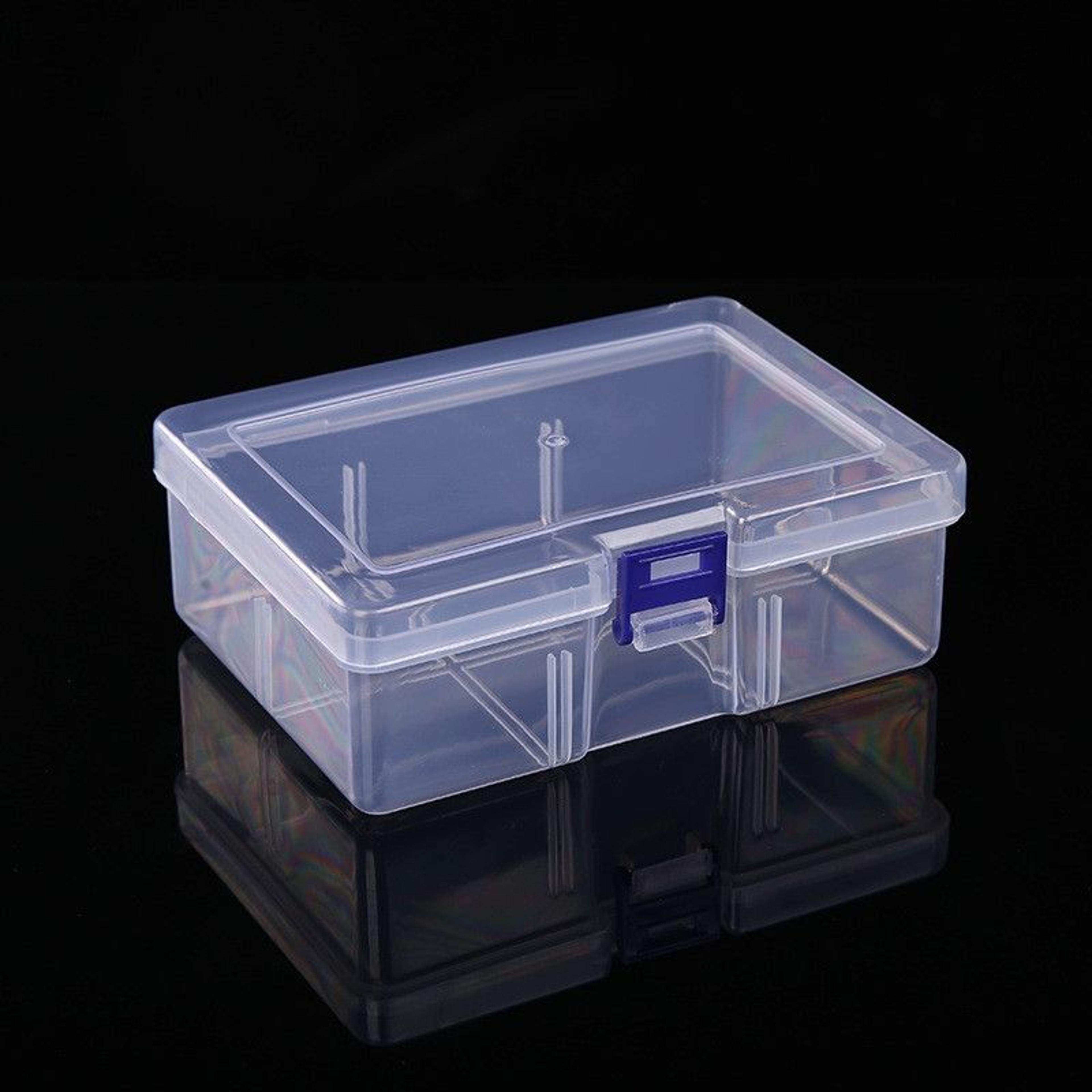 MultiSlot Transparent Plastic Storage Organizer Box 1