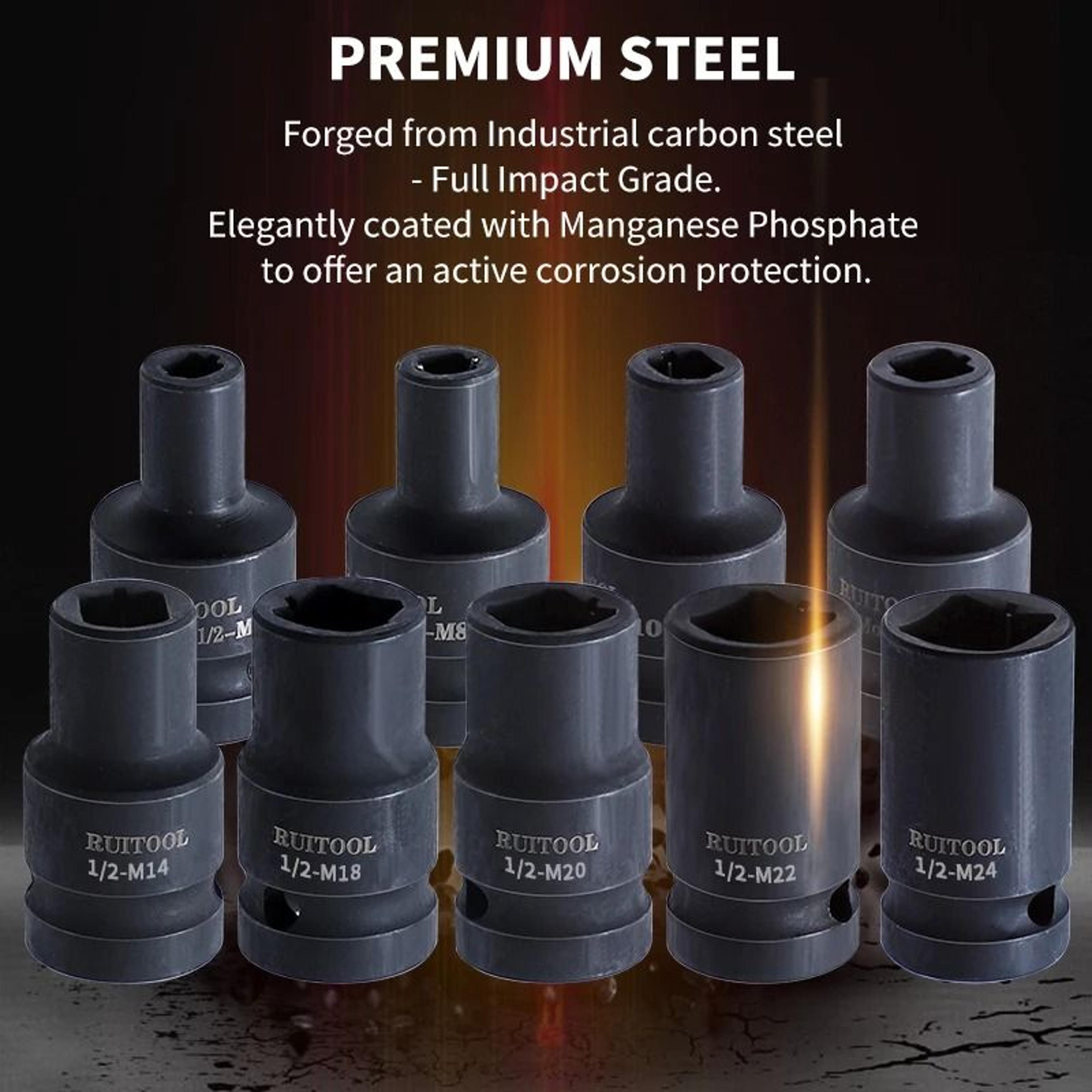 9Piece HeavyDuty Tap Socket Set M6M24 2
