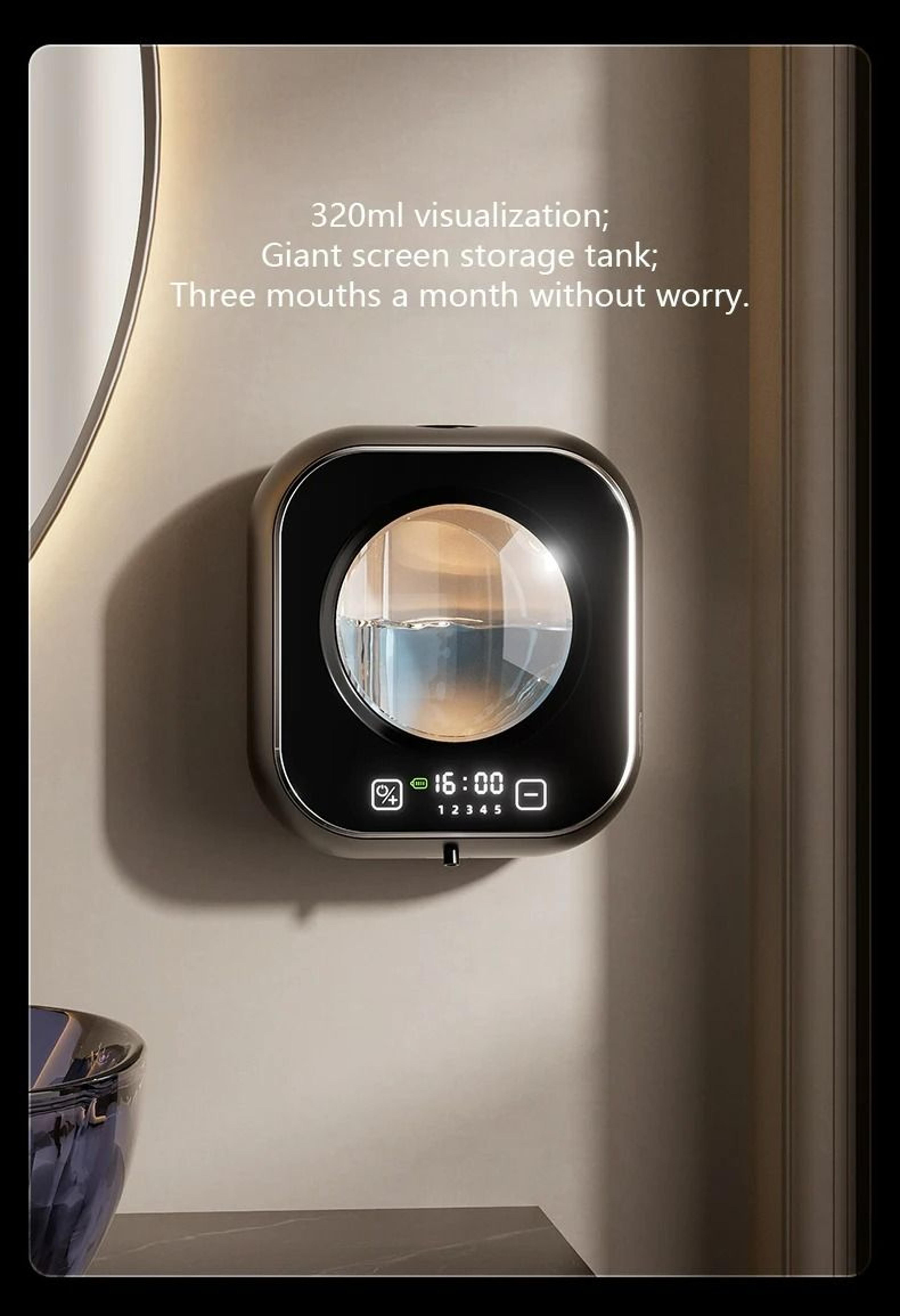 WallMounted Intelligent Automatic Soap Dispenser Touchless  USBC Rechargeable 8