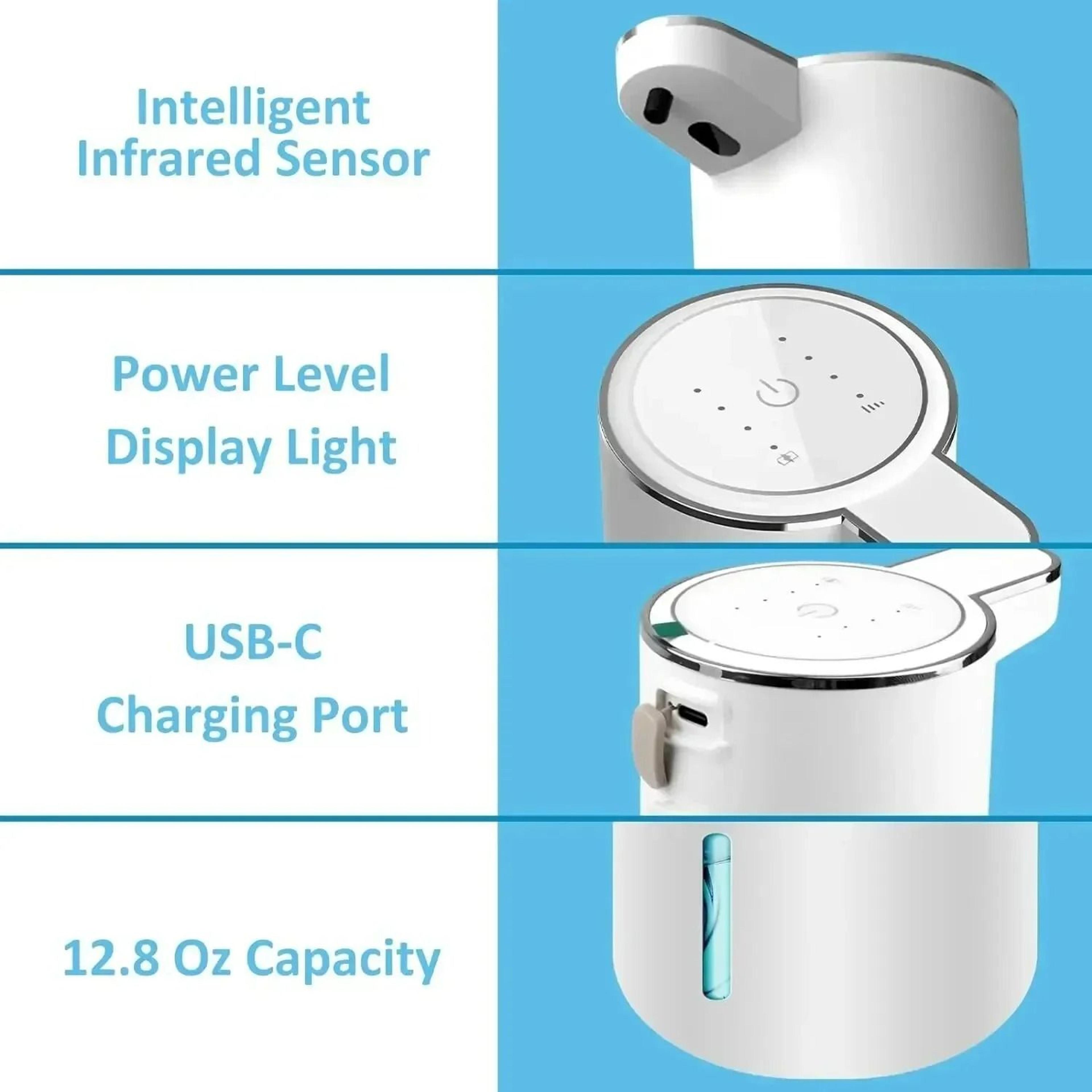 Touchless Automatic Foaming Soap Dispenser 380ml USB Rechargeable 3