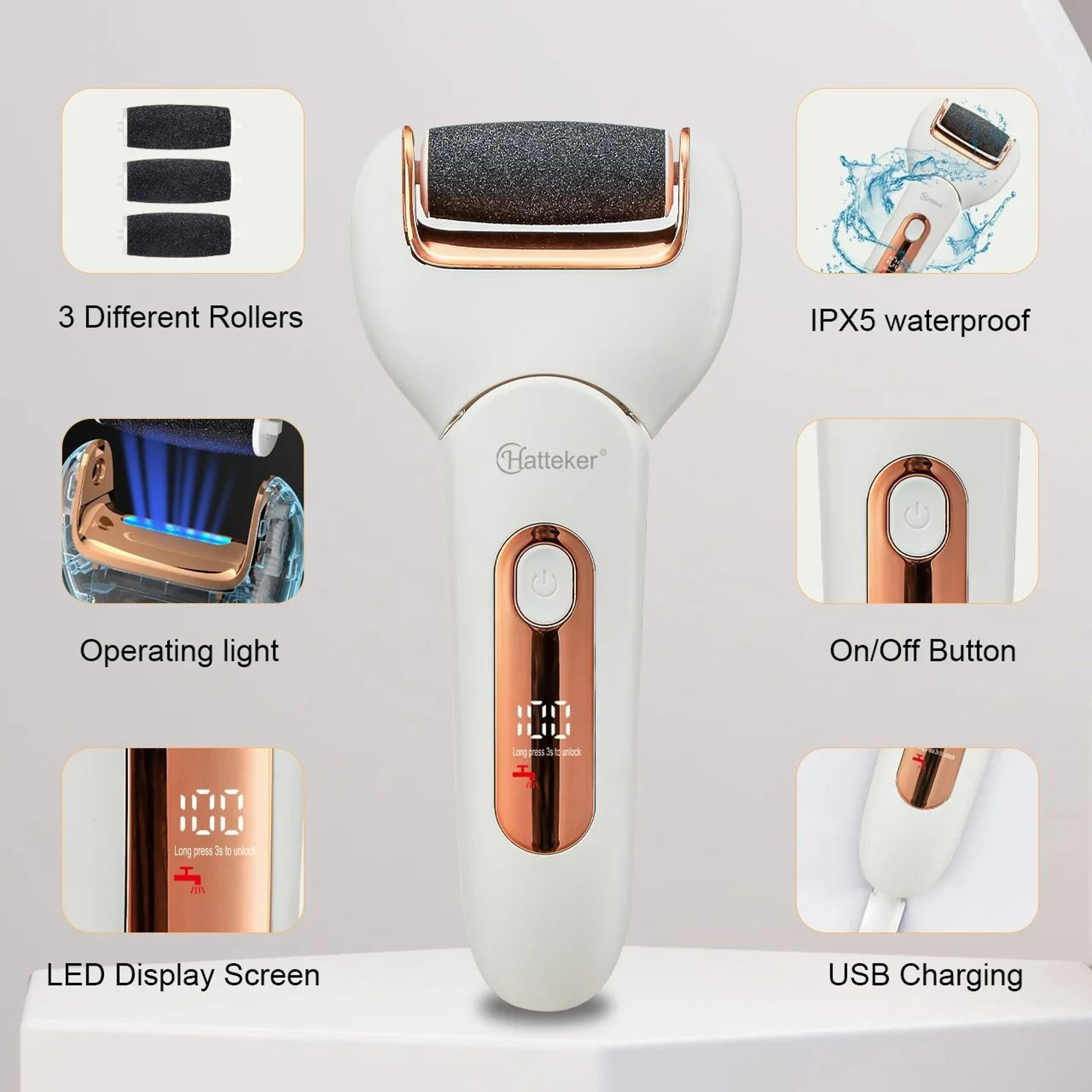 Waterproof Electric Foot File  Callus Remover 2
