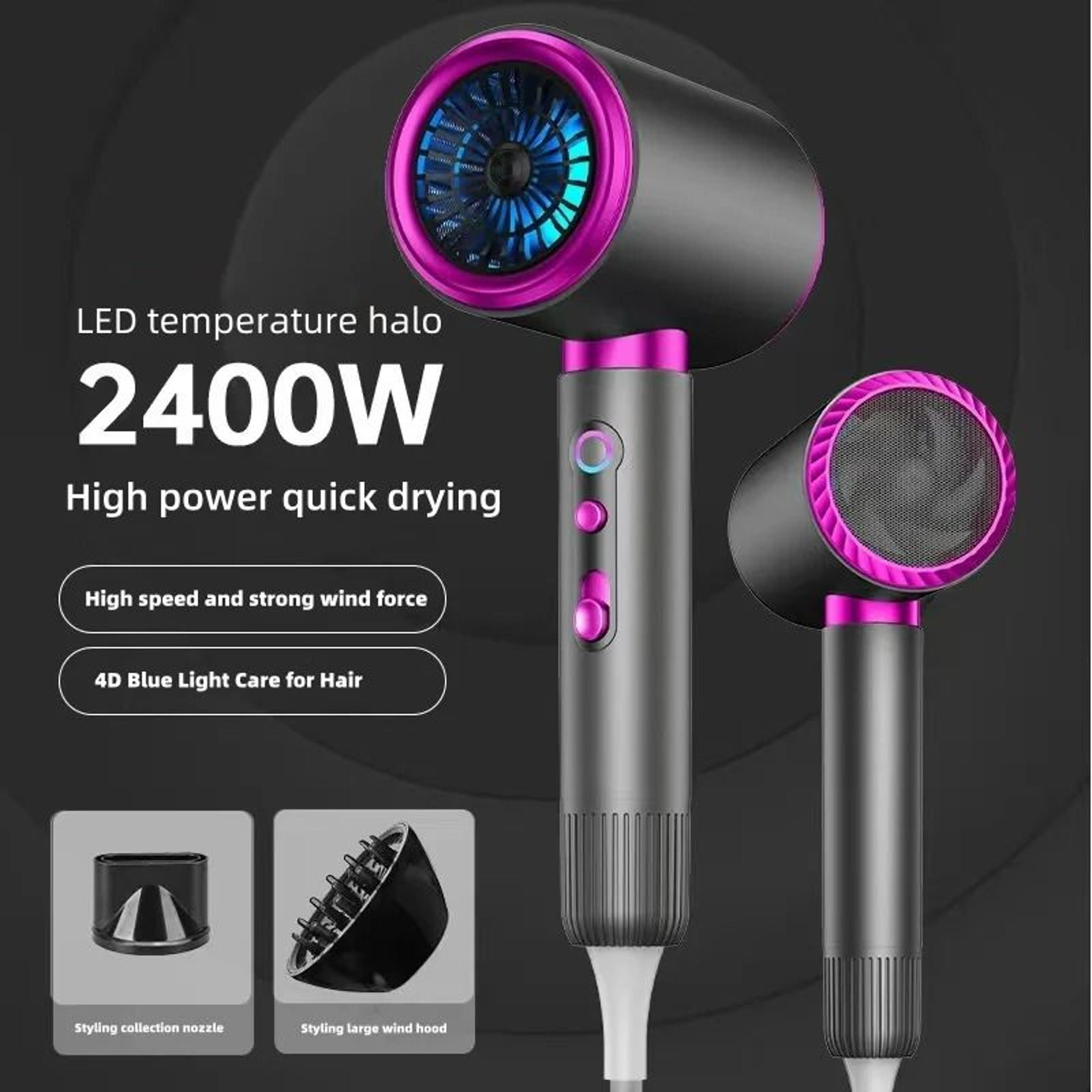 2400W Blue Negative Ion Hair Dryer 9