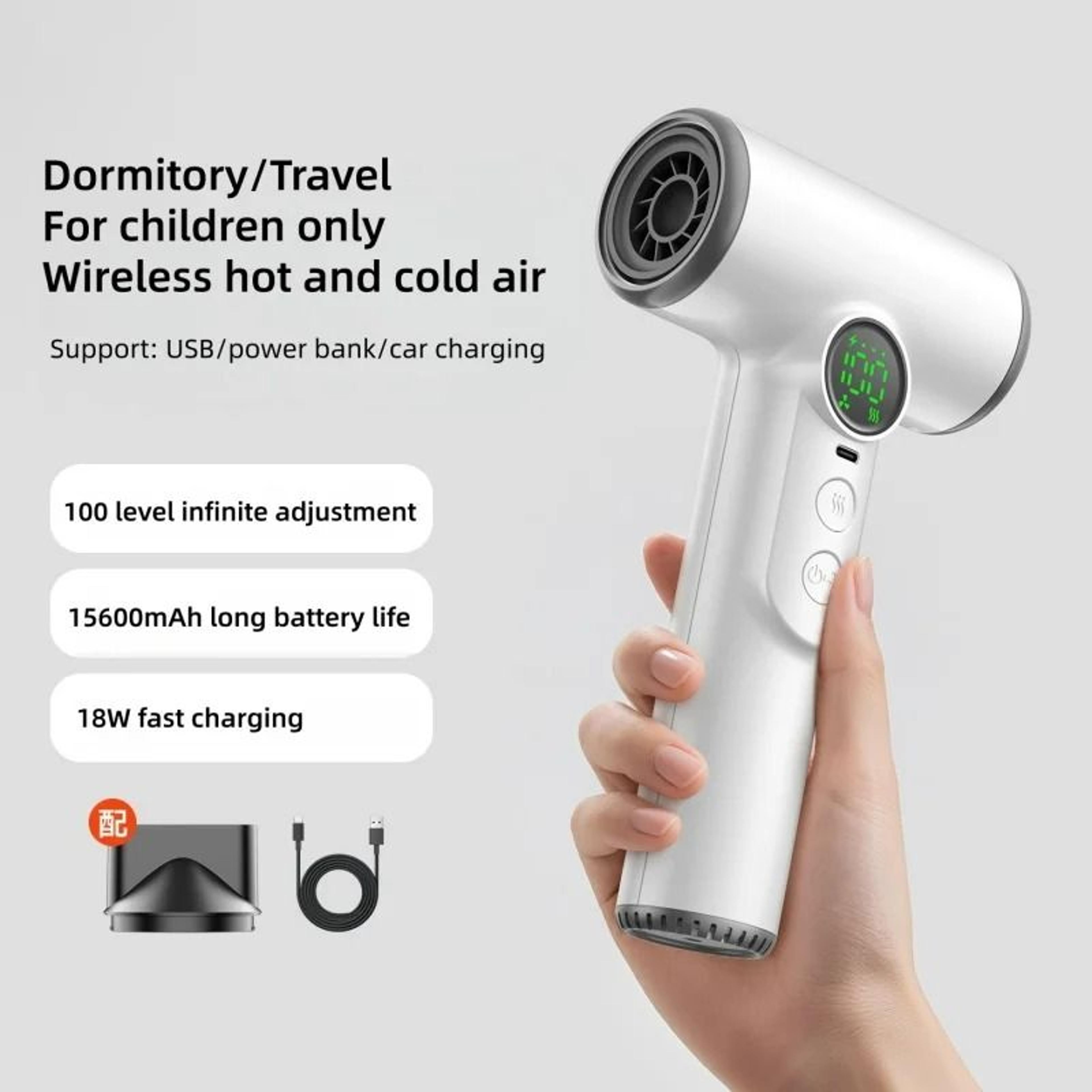 Cordless Portable Wireless Hair Dryer With Smart Charging 2