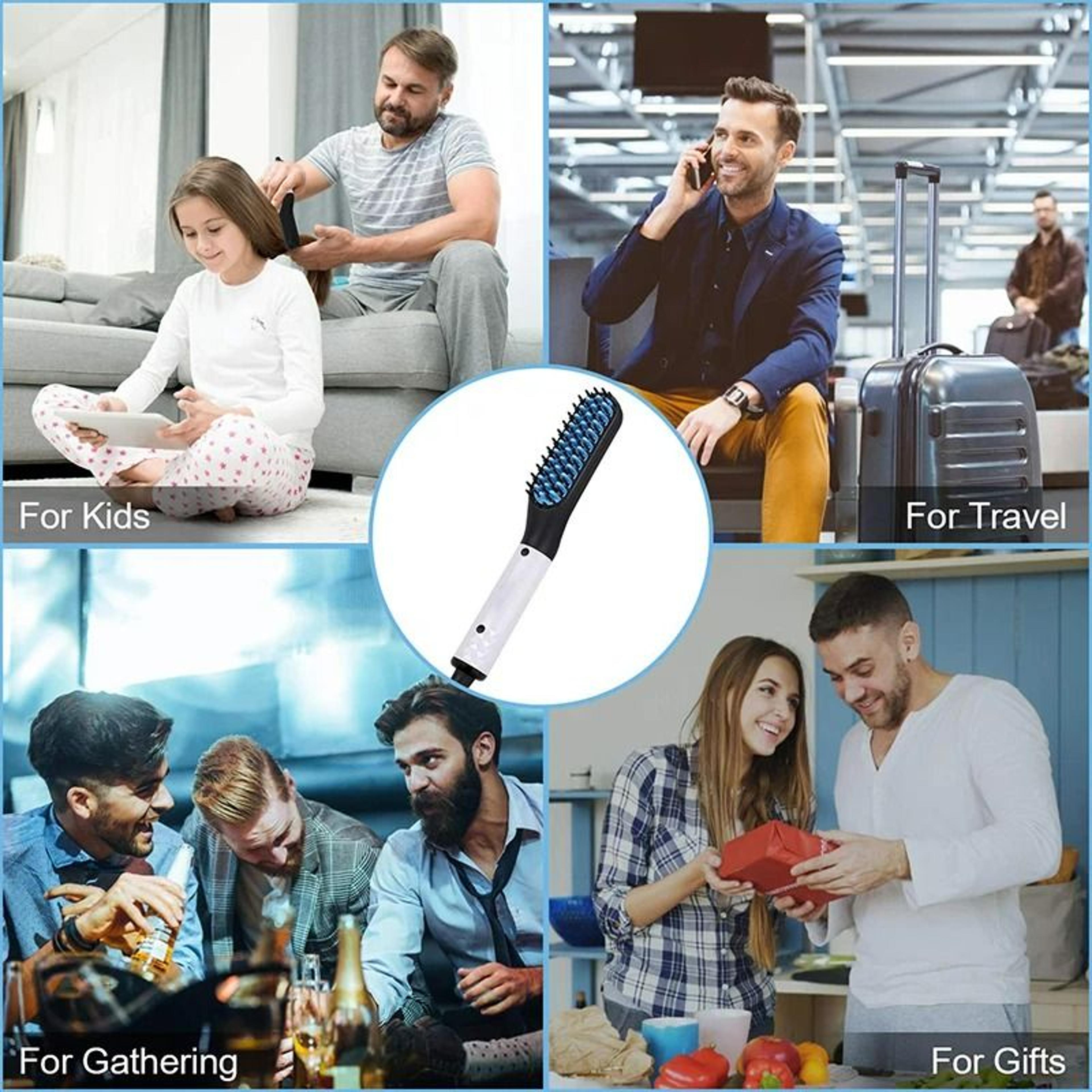Multifunctional Quick Hair  Beard Straightener Comb 5
