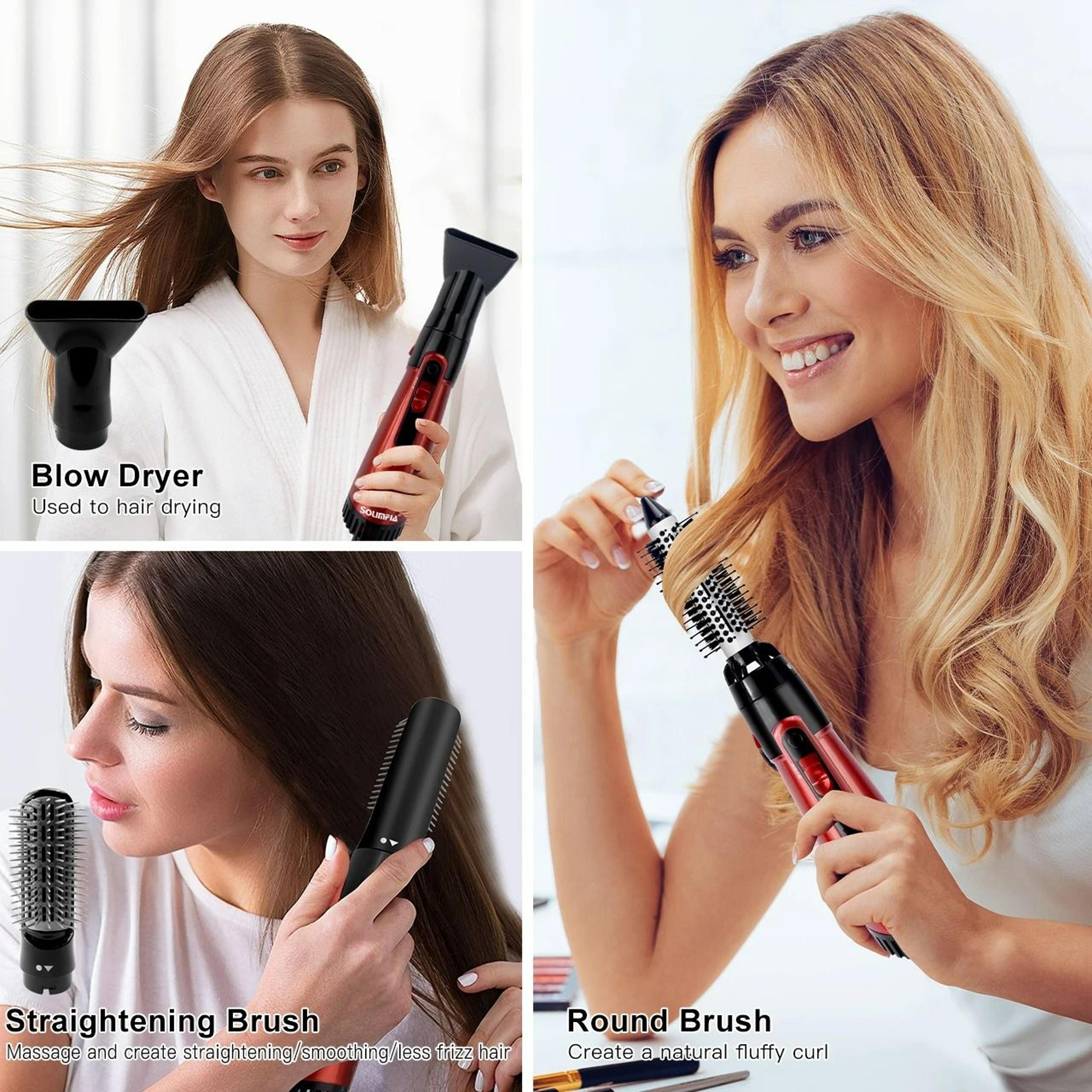3Head MultiFunctional Hot Air Brush  Styler 6