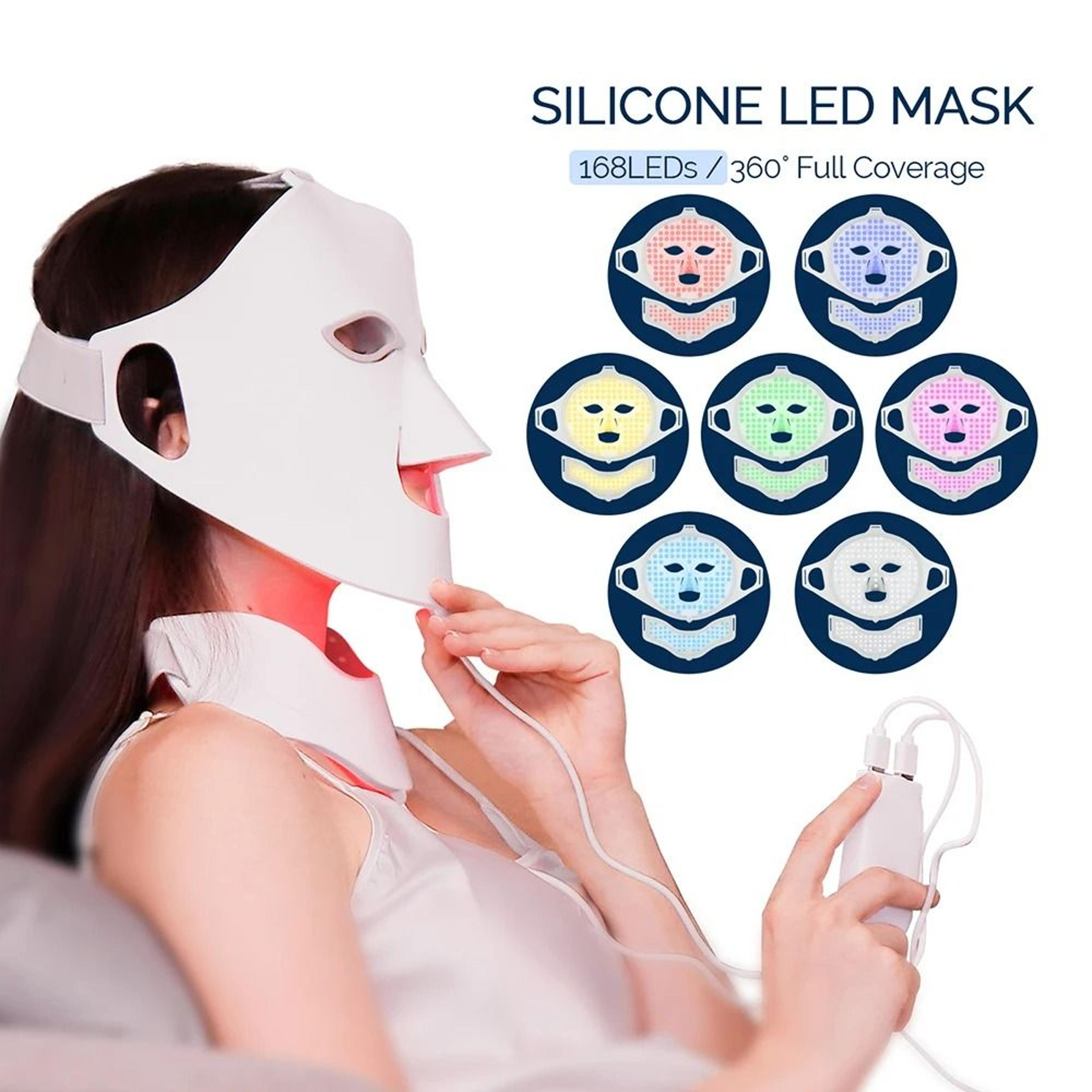 7Color LED Silicone Face Beauty Mask 1