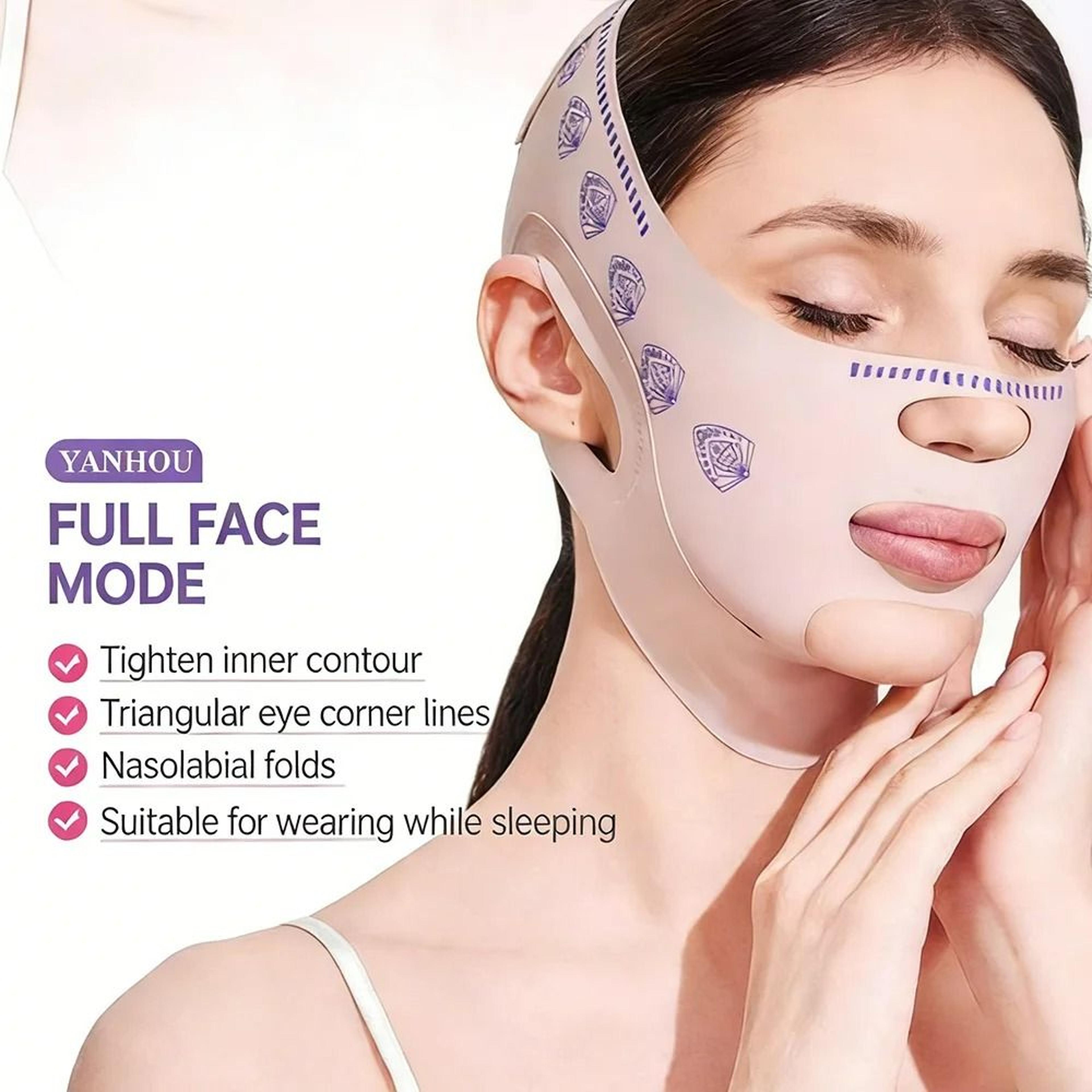 Adjustable Face Sculpting Sleep Mask 2Piece Set 1