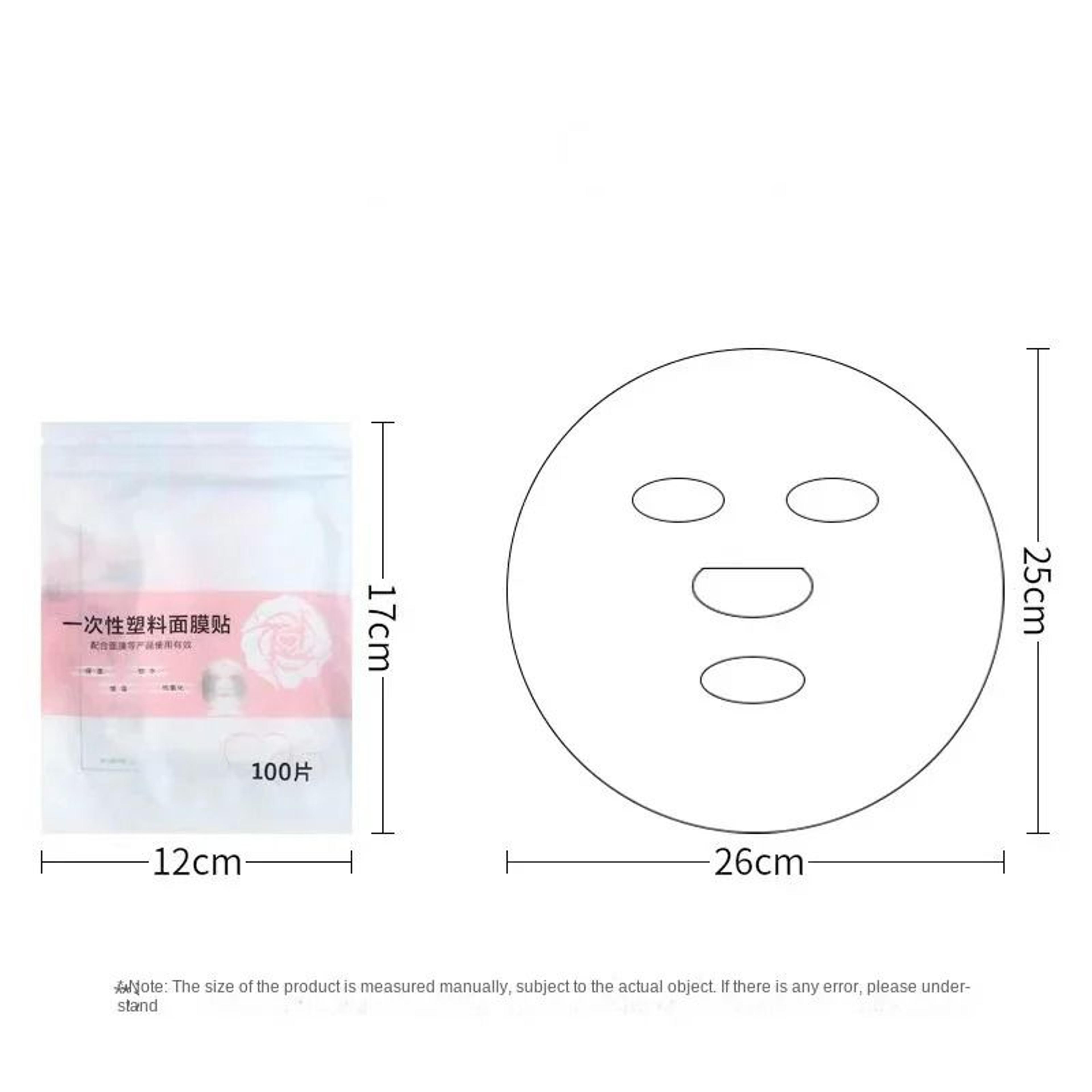 100Piece Disposable Plastic Facial Film Set 6