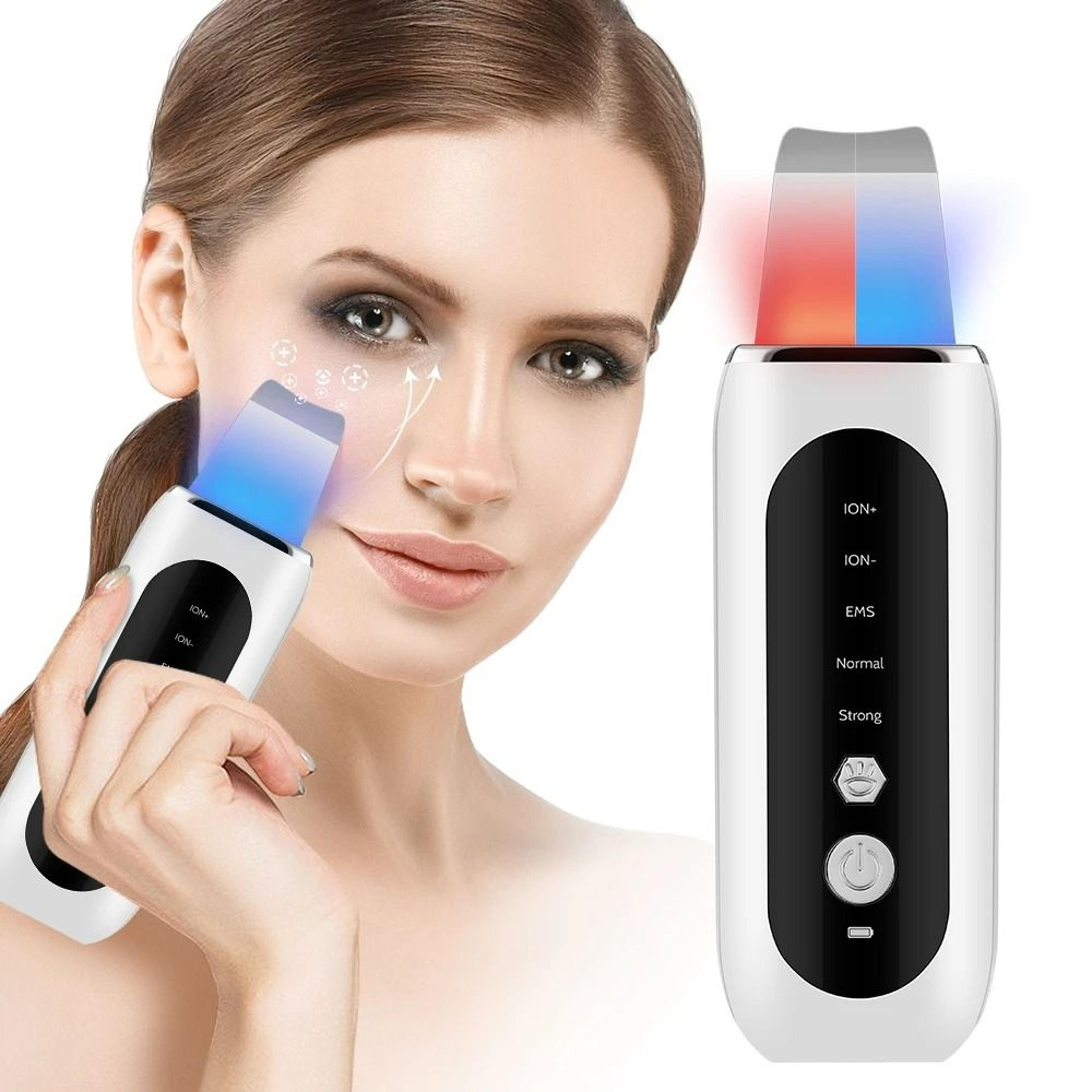 ultrasonic facial skin scrubber & pore cleaner