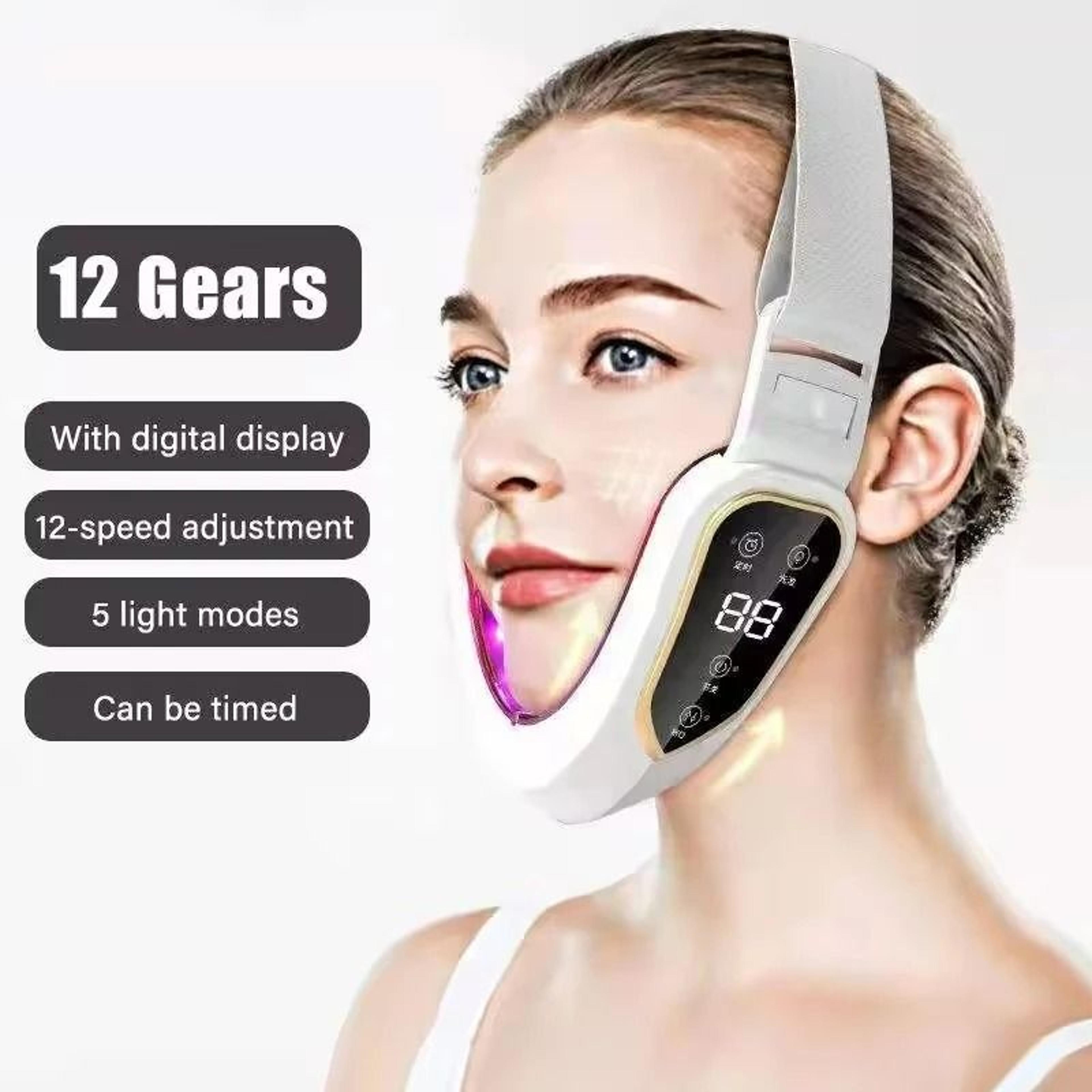 Heated VShape Facial Lifting Vibration Massager 1