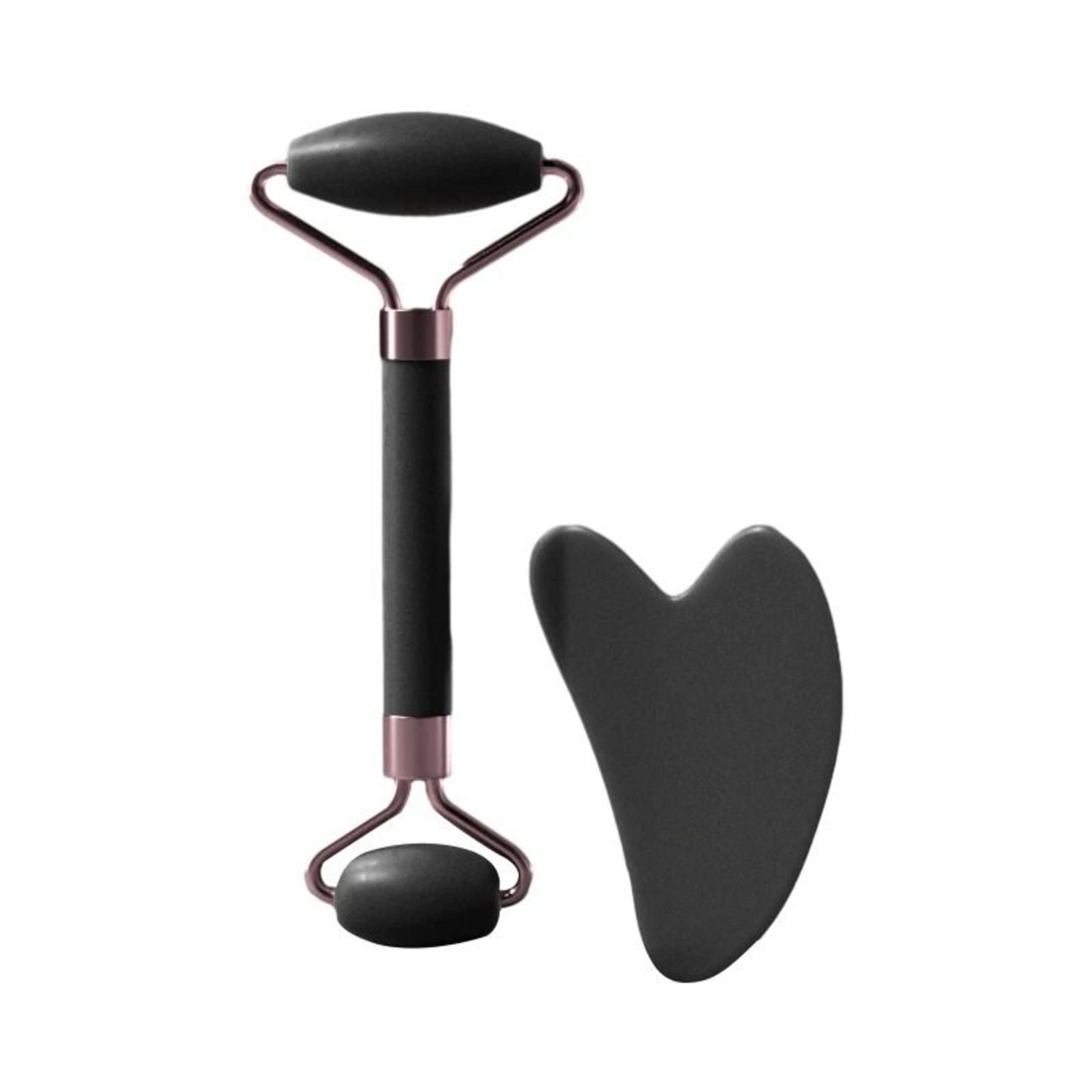 Resin Facial Massage Roller  Gua Sha Scraping Board Set 6