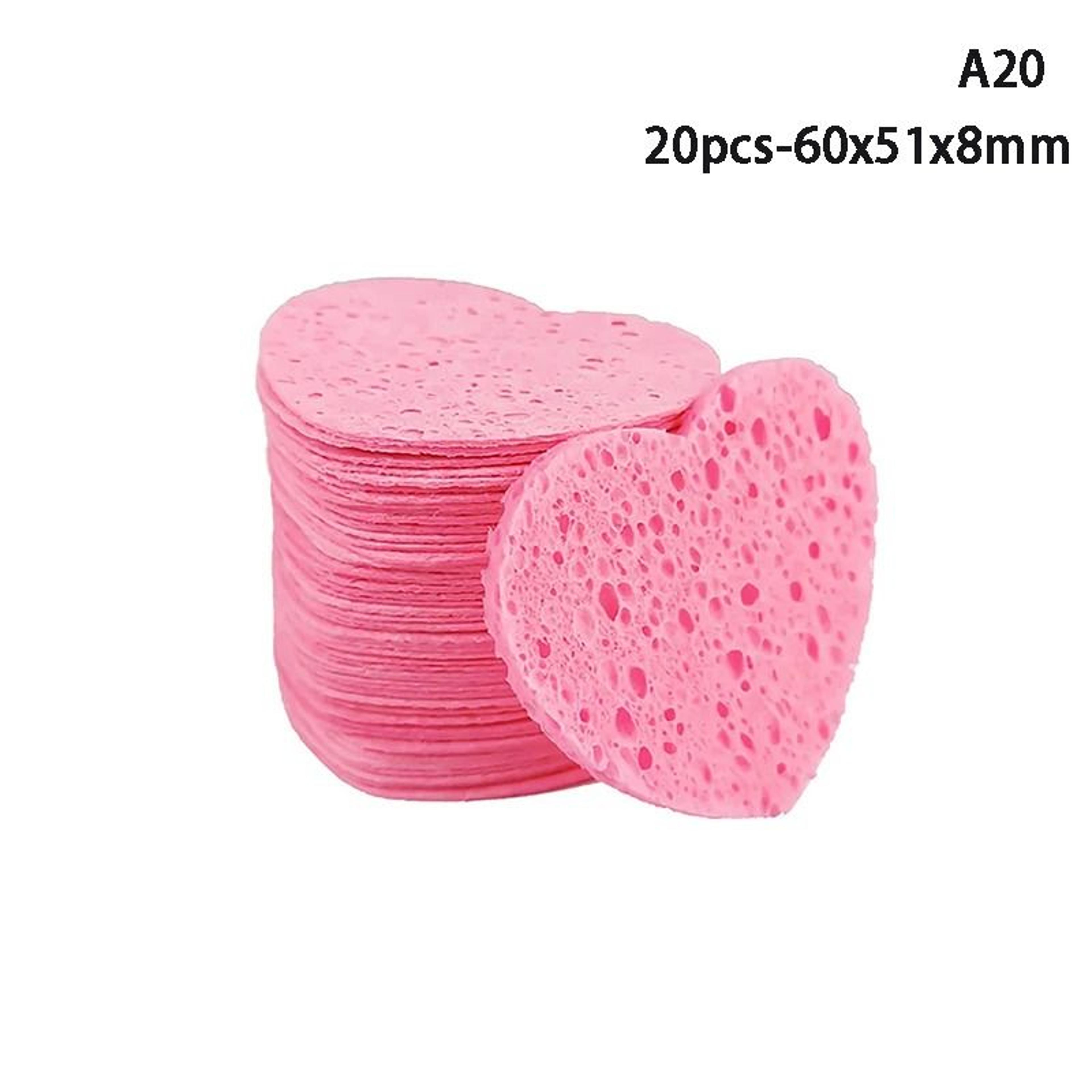 HeartShaped Compressed Natural Wood Pulp Cellulose Facial Sponges 6