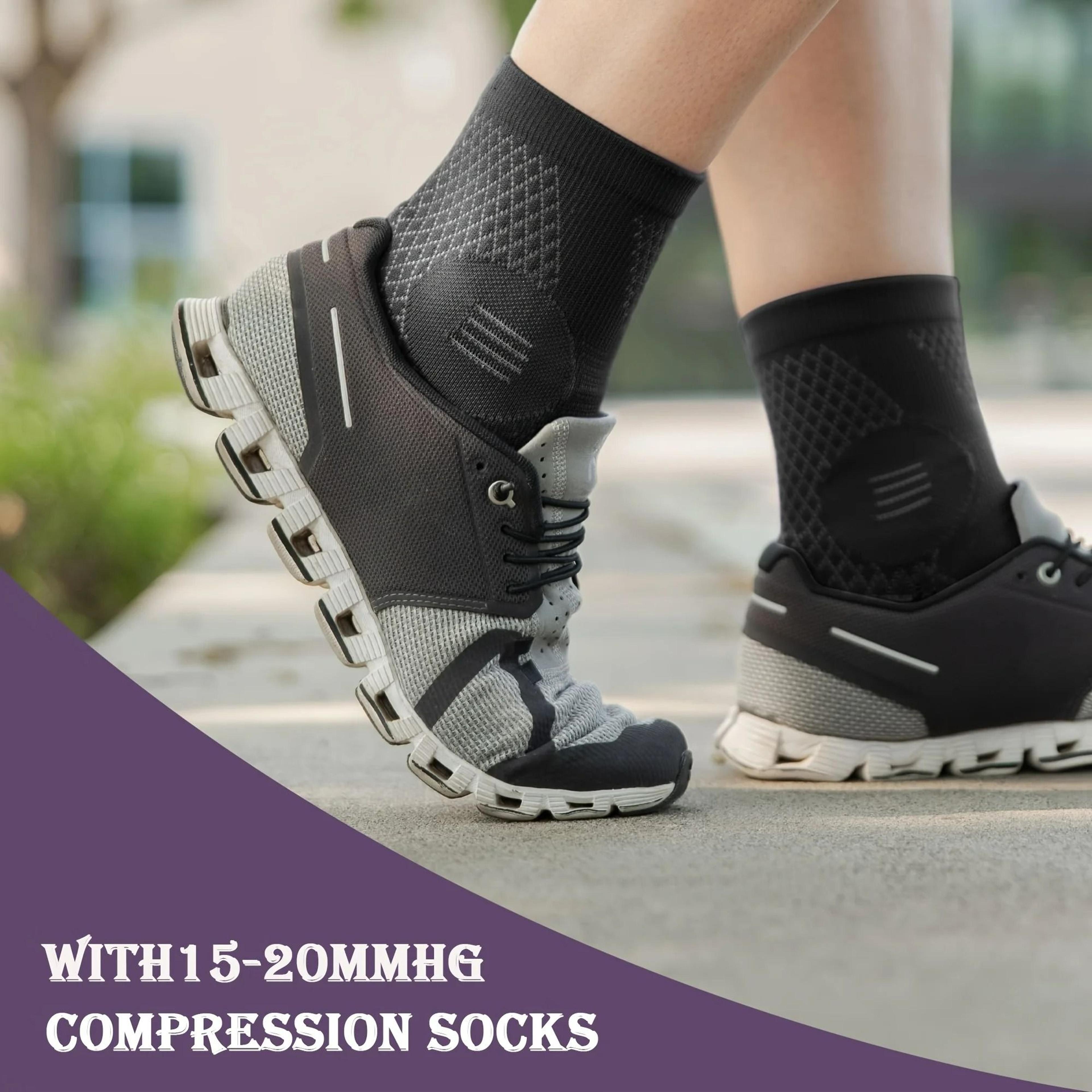 Graduated Ankle Compression Socks  Neuropathy Foot Sleeves 4