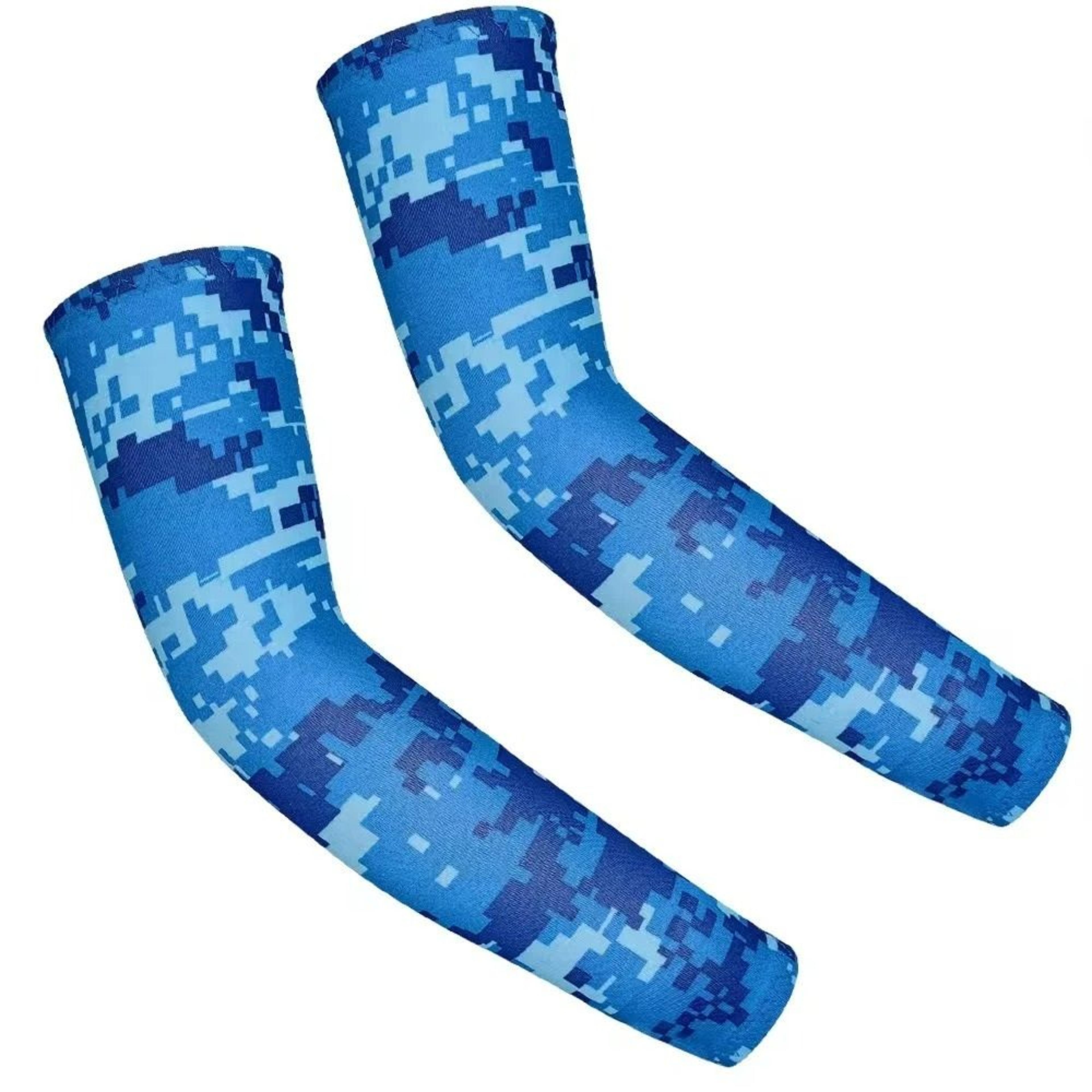 1 Pair Kids Cooling Ice Silk UV Protection Arm Sleeves Boys  Girls 19