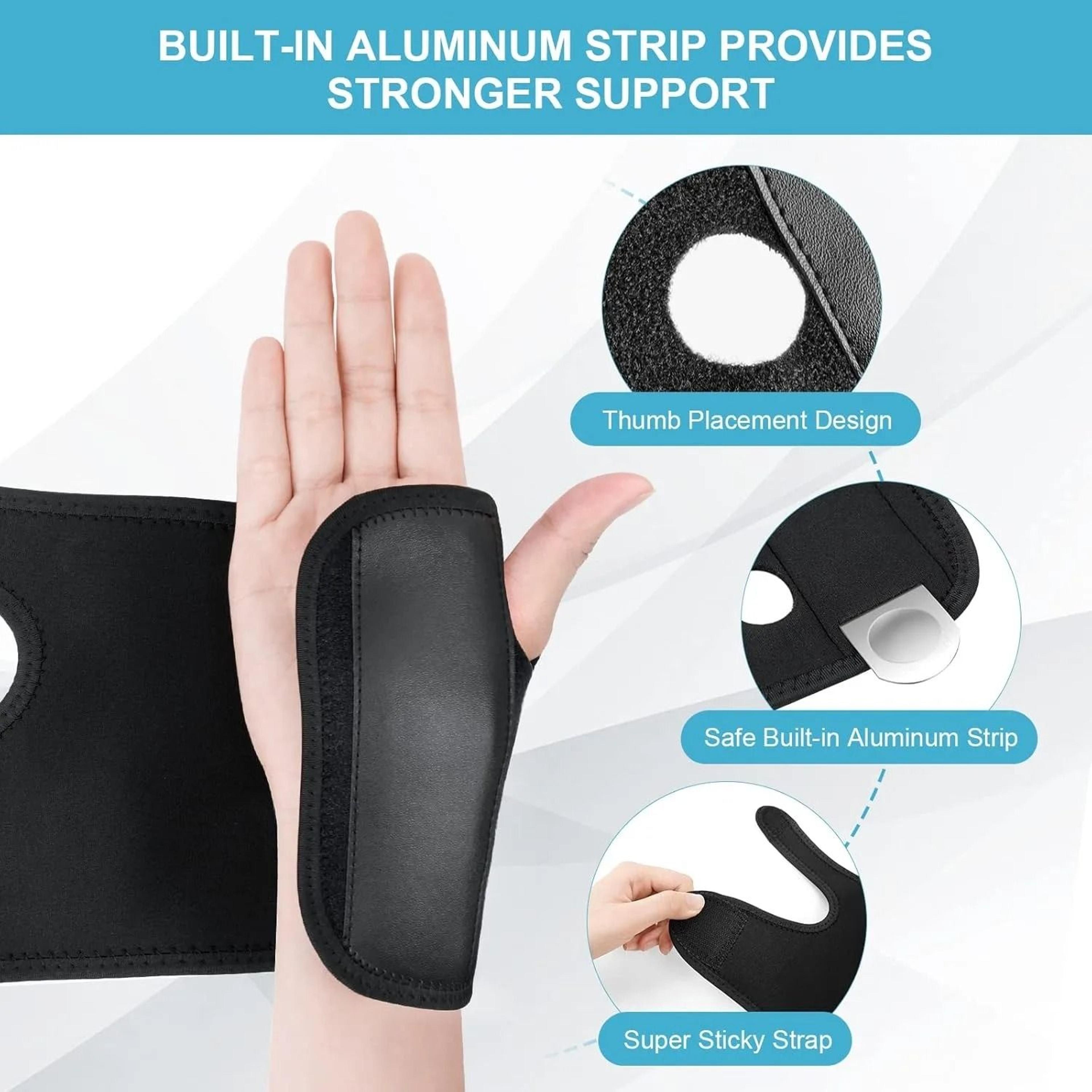 1Piece Cushioned Carpal Tunnel Wrist Splint Brace Left Or Right Hand 3