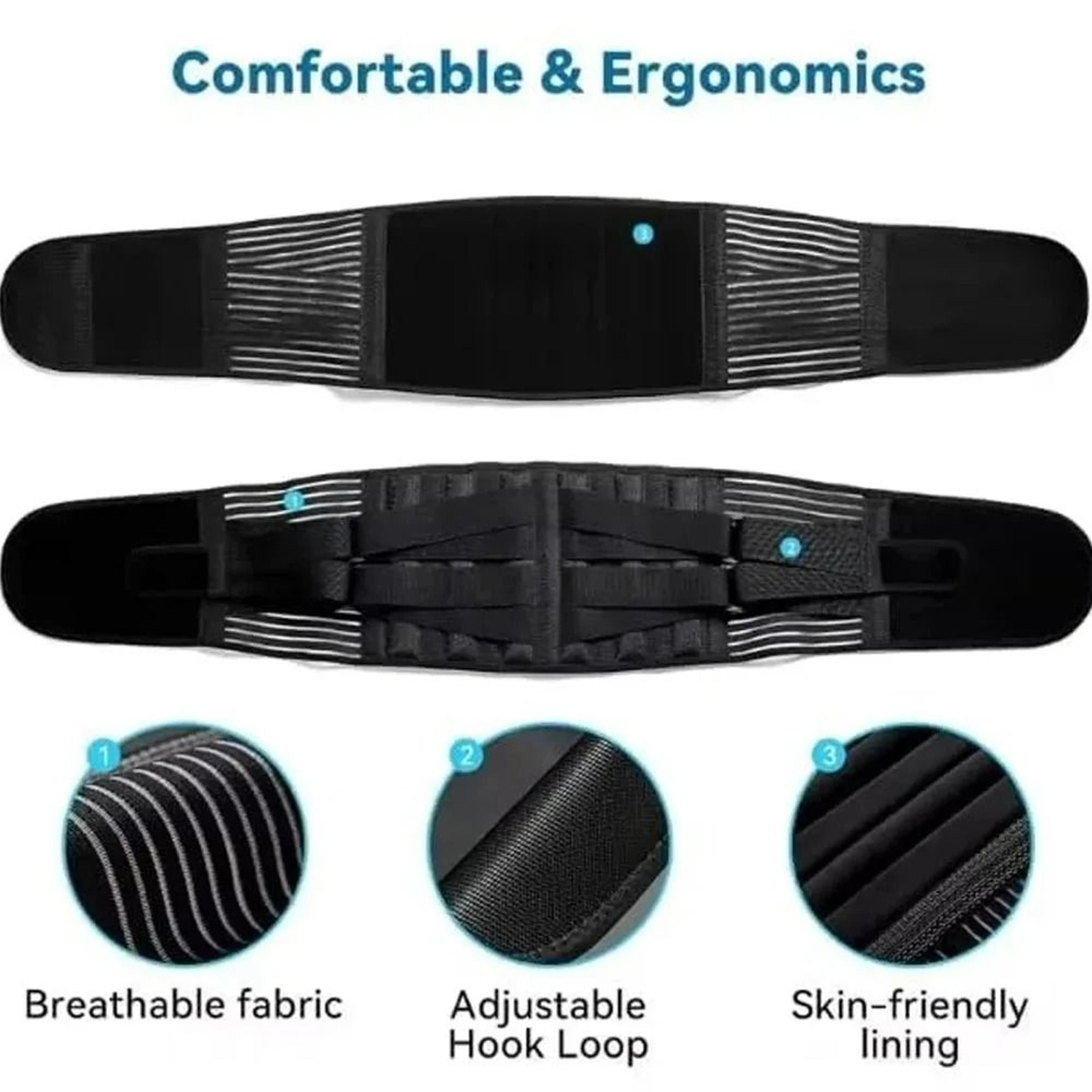 Lower Back Support Belt And Adjustable Lumbar Brace 2