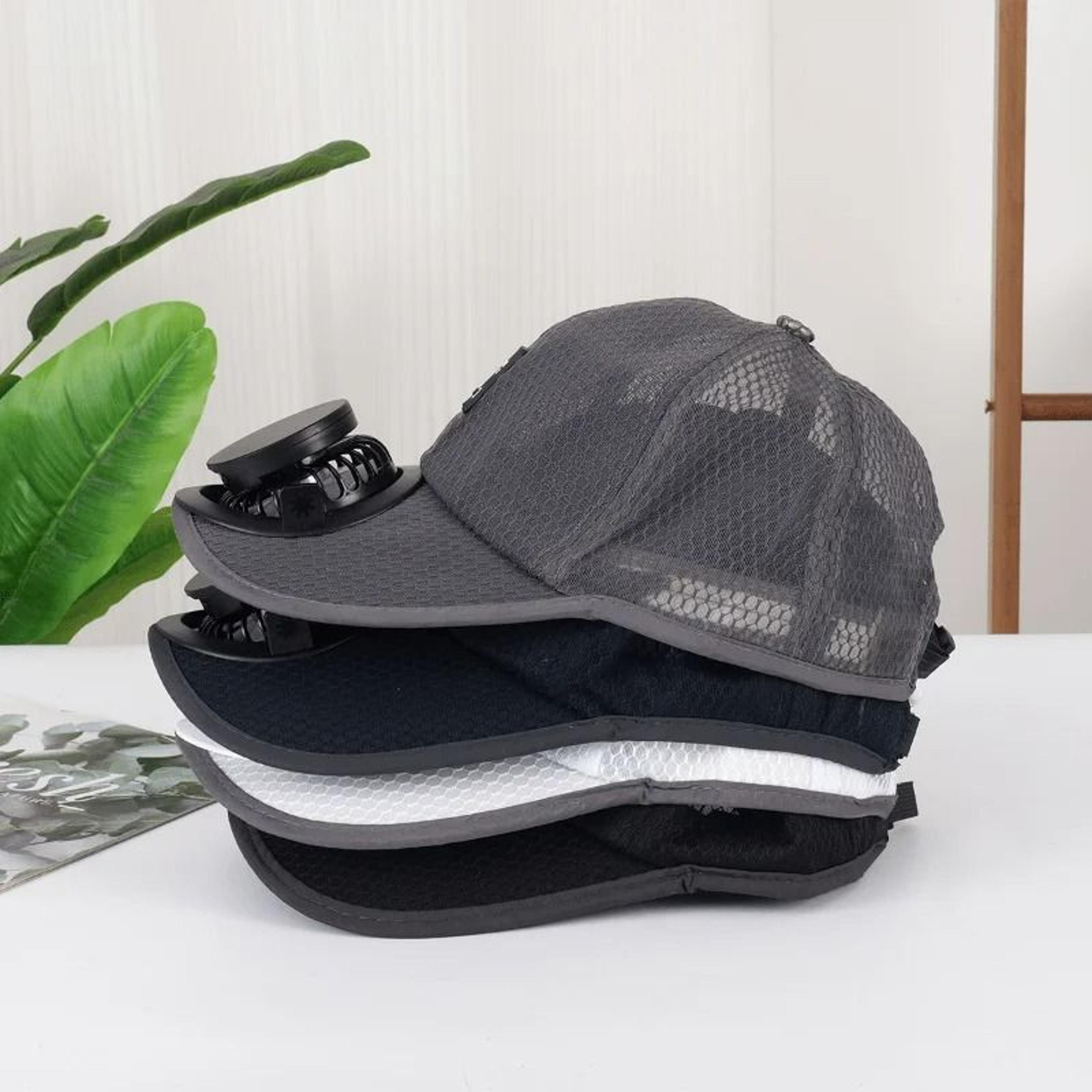 Breathable Outdoor Sunhat With Integrated DualPowered Cooling Fan 3