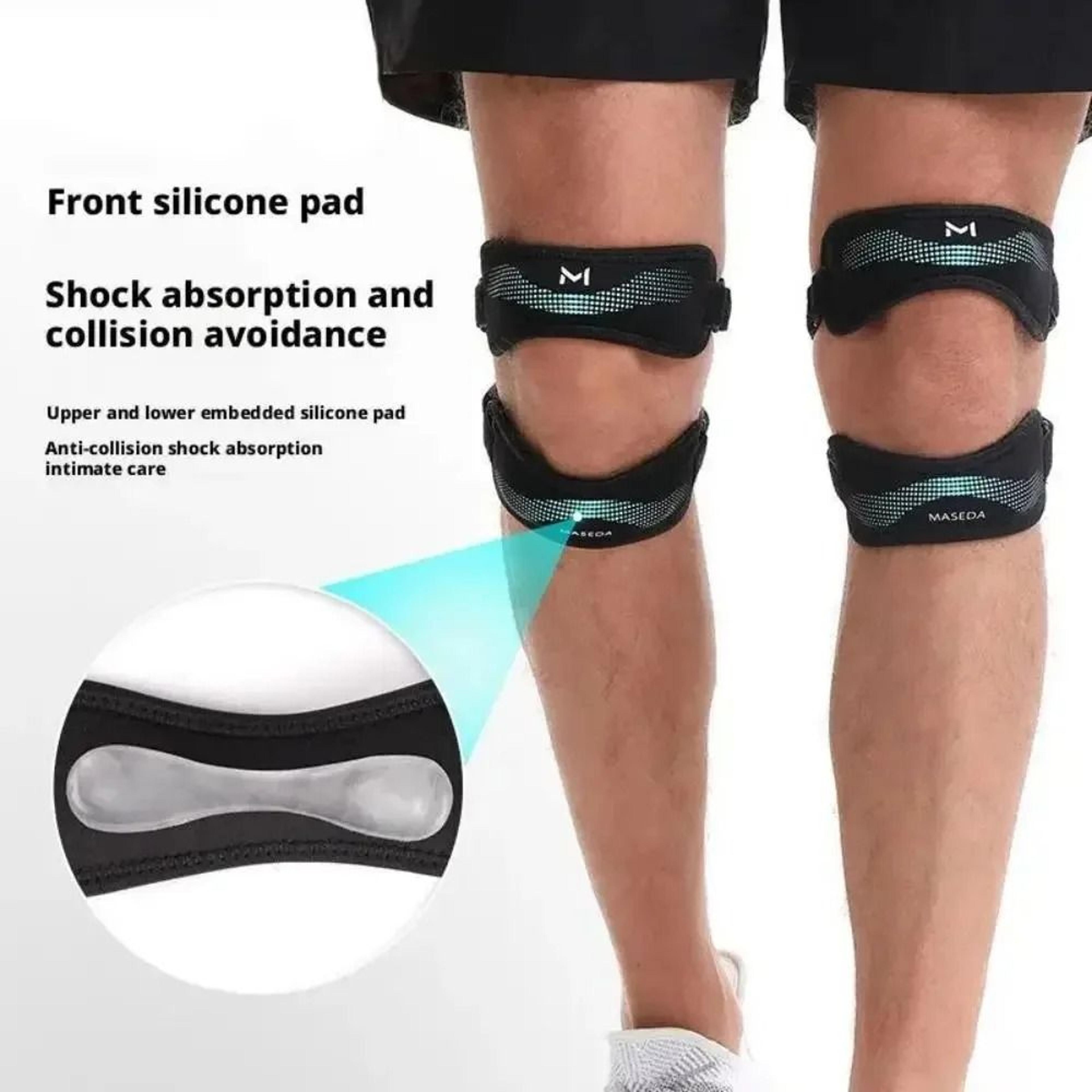 Soft Adjustable Double Patellar Band Knee Support Strap 3