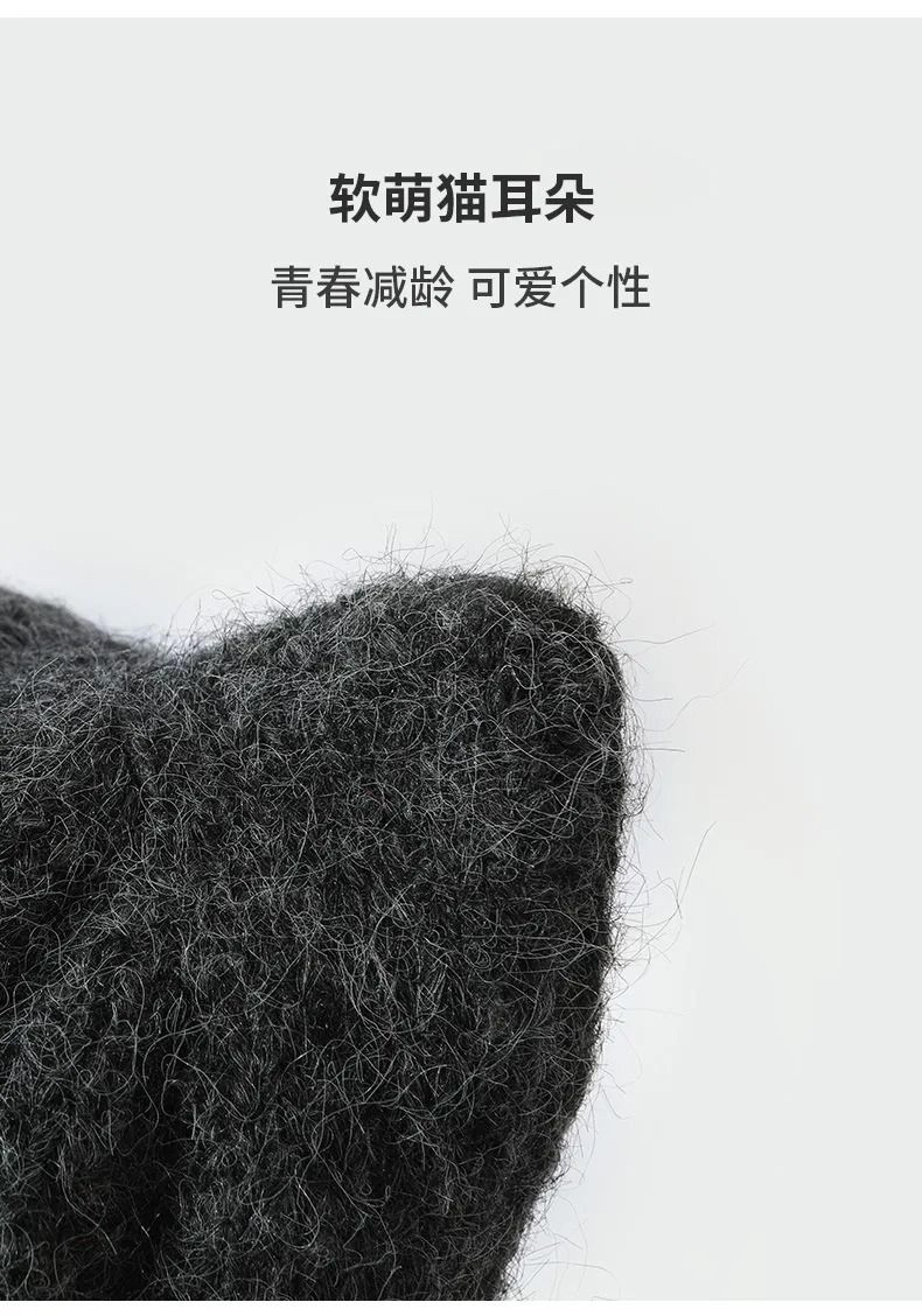 Cat Ear Beanie Winter Knitted Hat 5