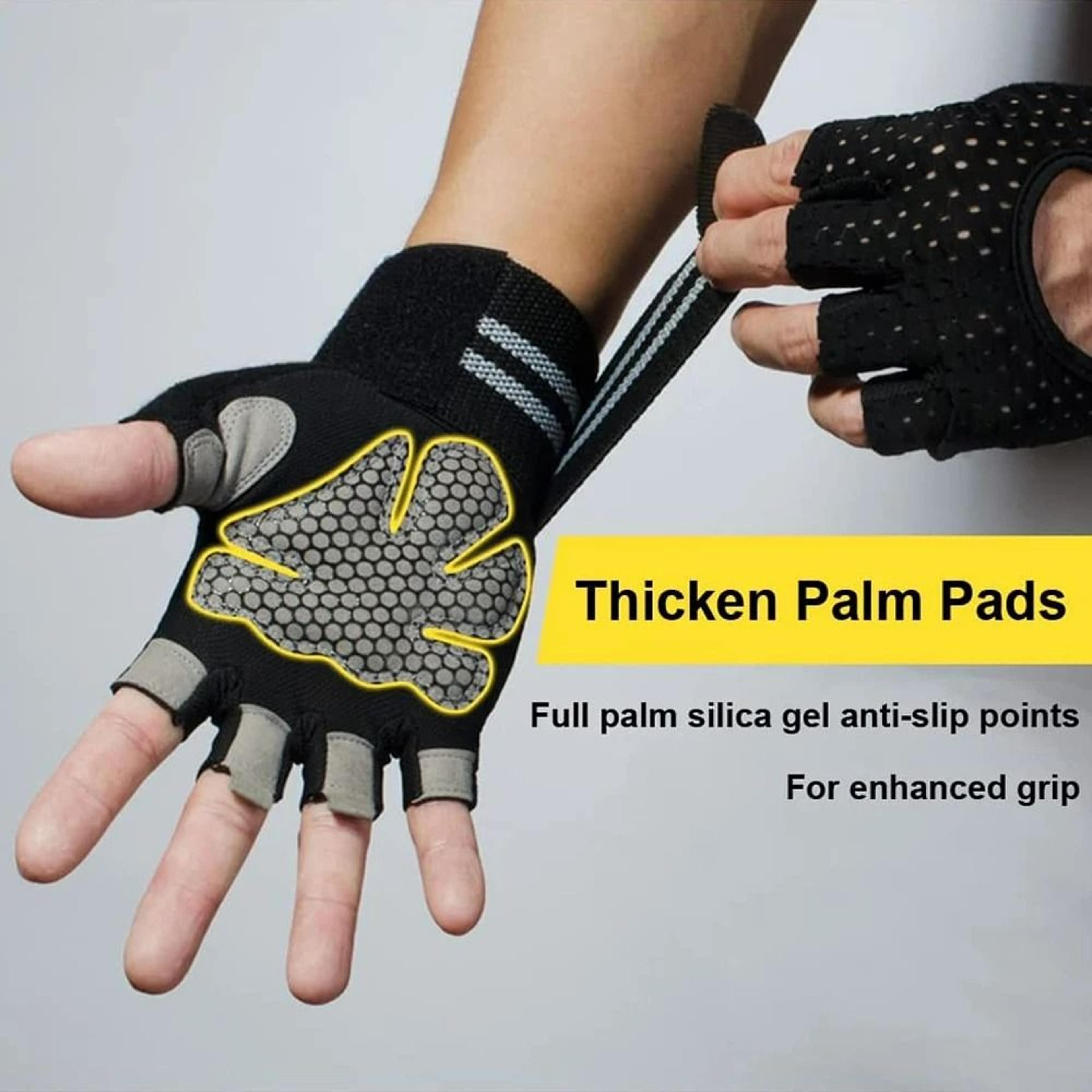 Weightlifting Gloves With Integrated Wrist Support 3