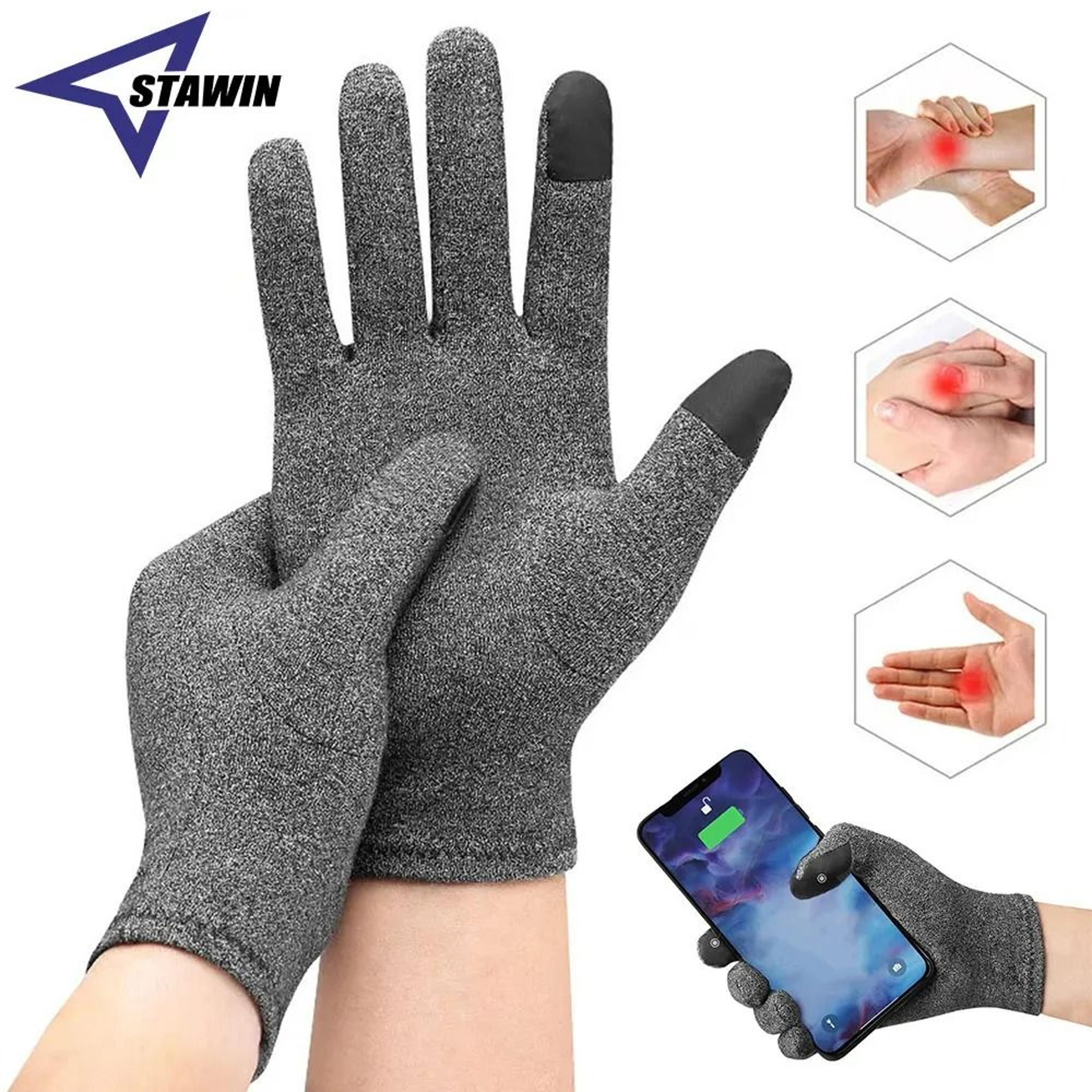 full-finger arthritis compression gloves with flexible wrist support