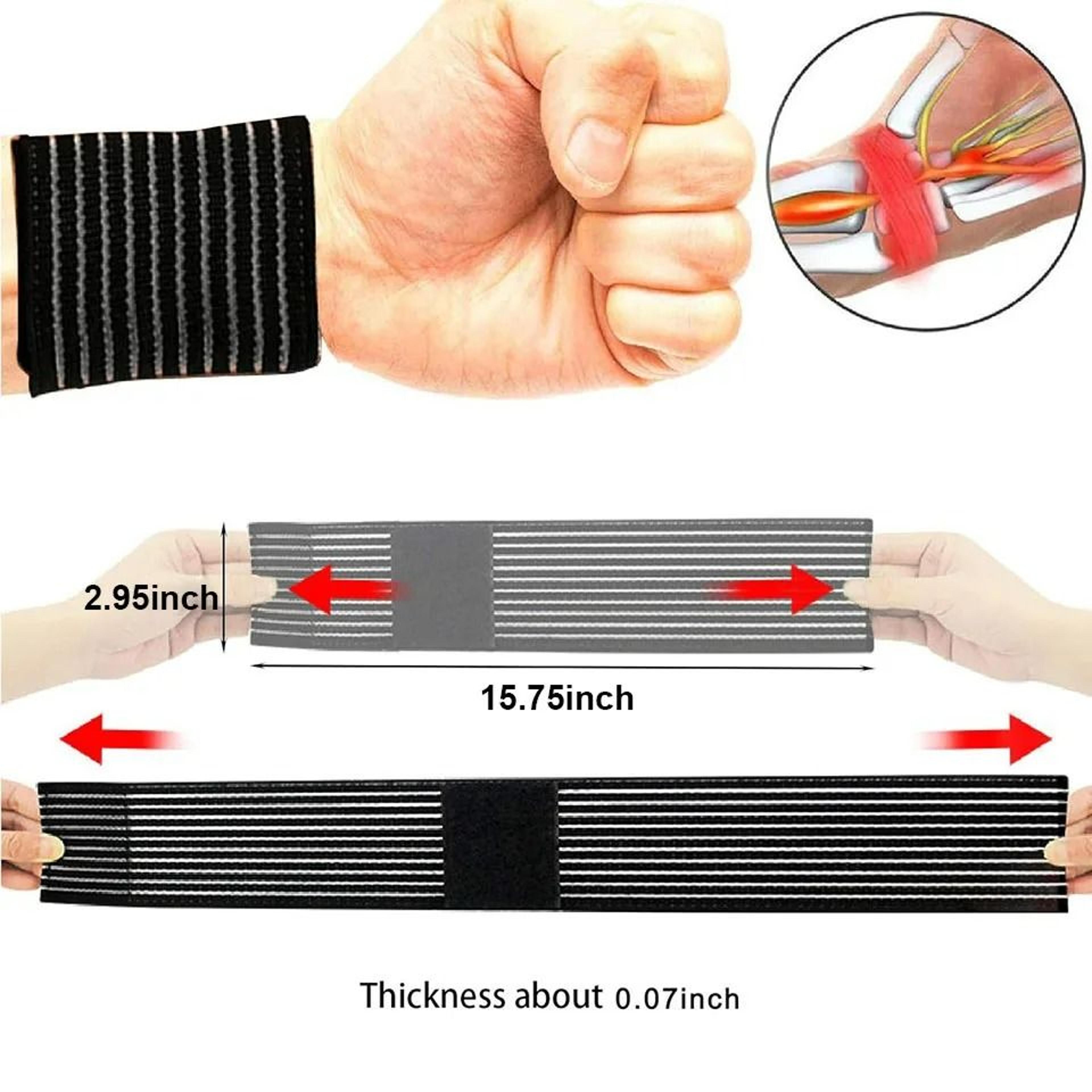 Adjustable Compression Wrist Wraps And SweatAbsorbent Sports Bands 1