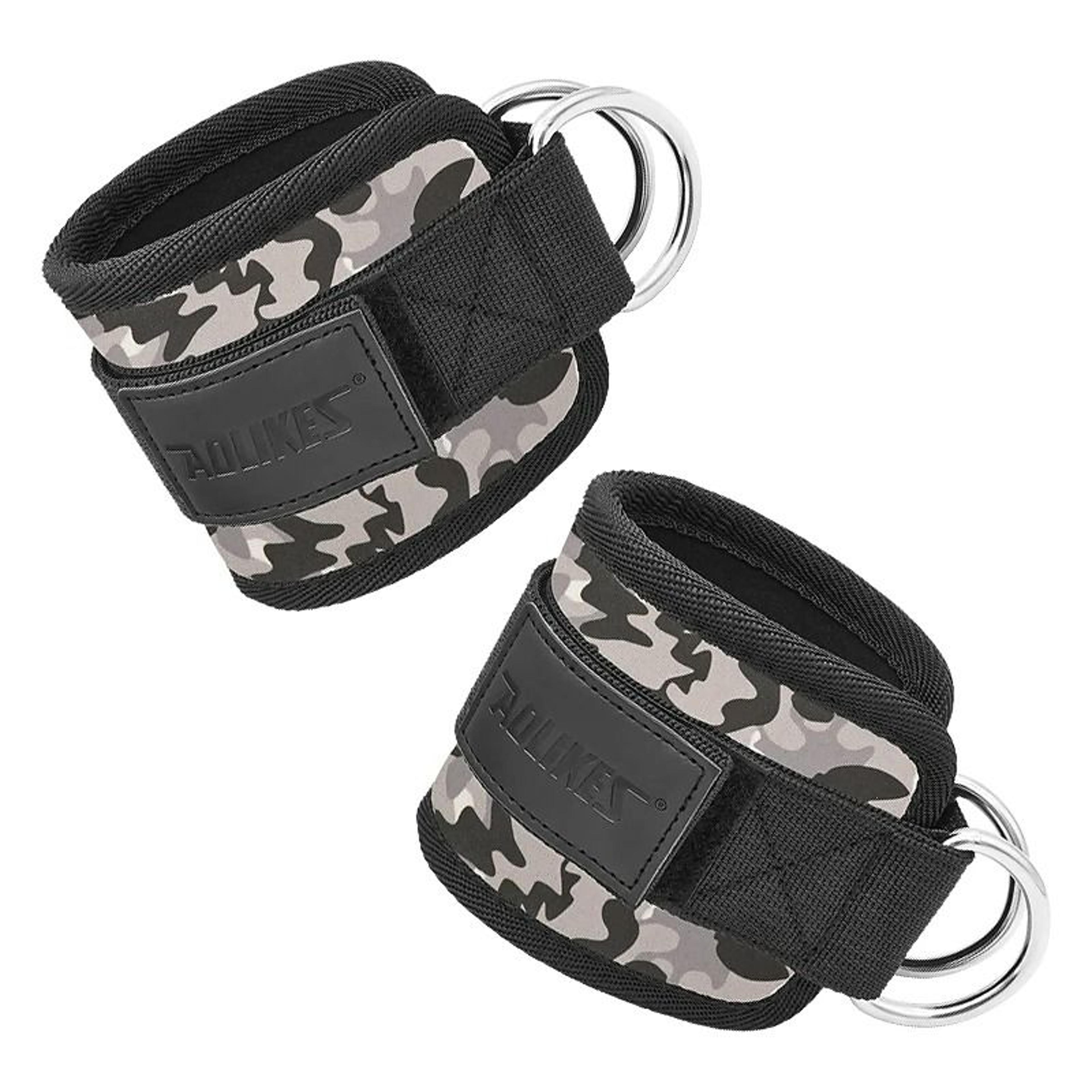 Premium Double DRing Gym Ankle Cuffs For Cable Workouts 1 Pair 10