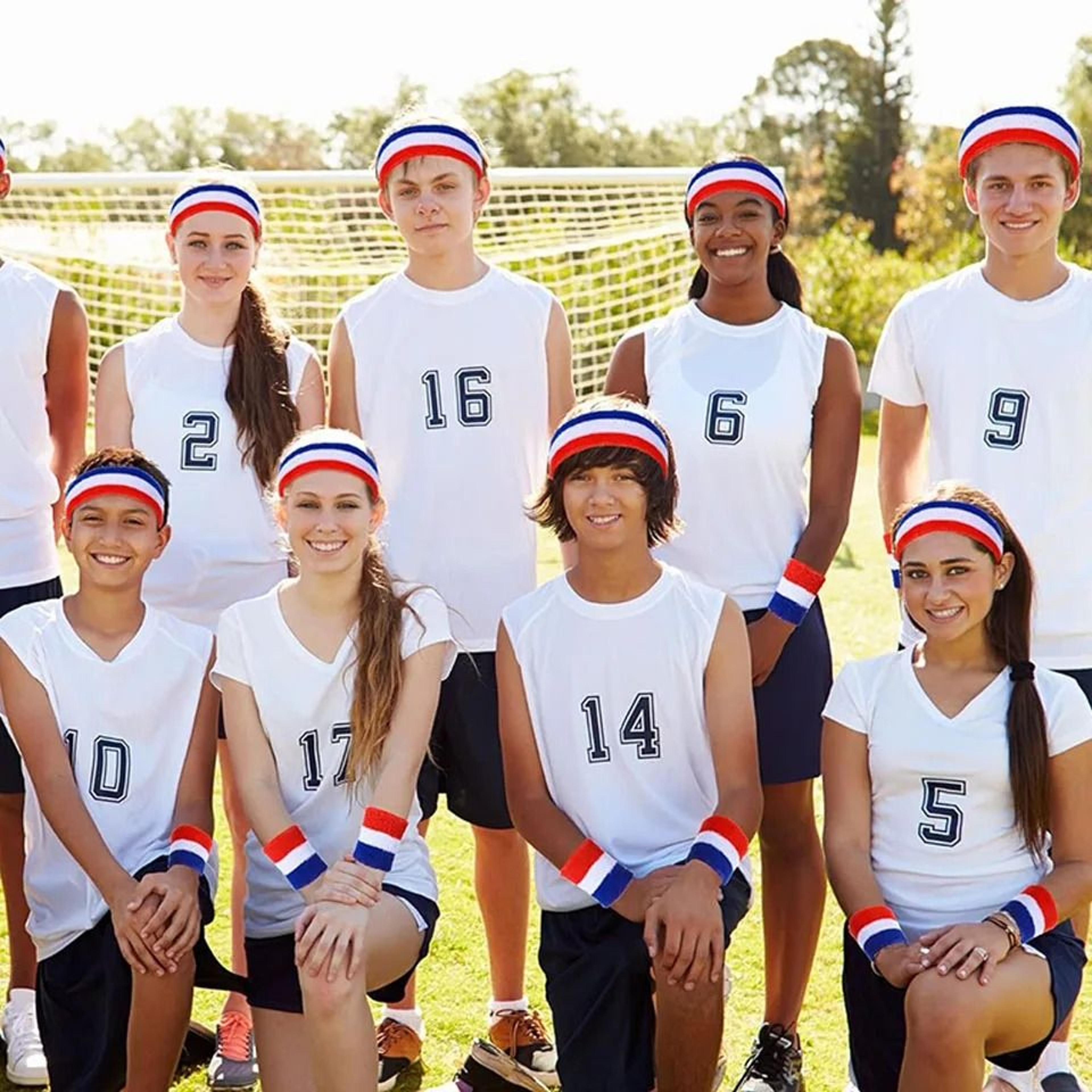 Premium MoistureWicking Headband And Wristband Athletic Set 6