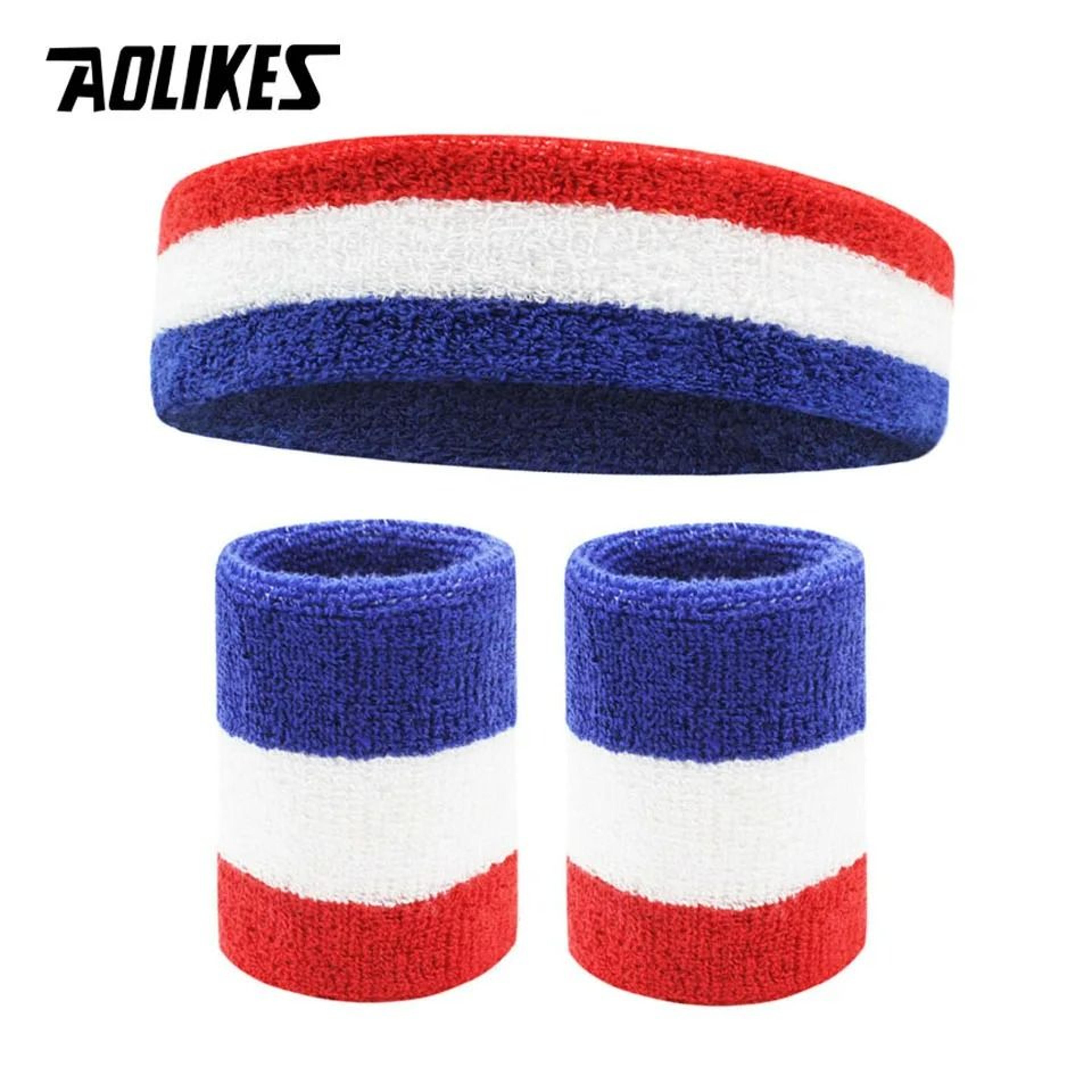 Premium MoistureWicking Headband And Wristband Athletic Set 7